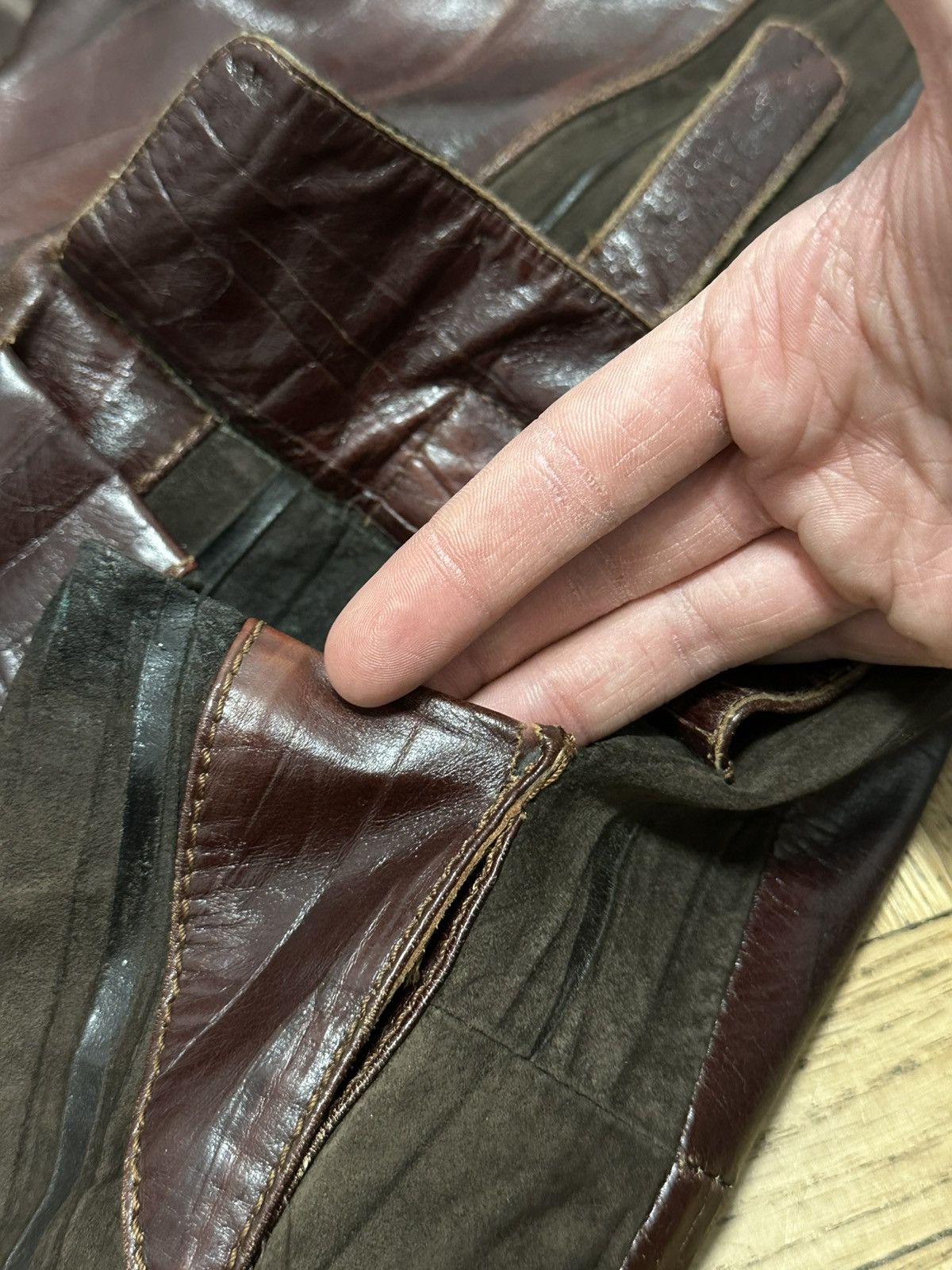 Vintage Vintage 90s Women’s Leather Trench Coat Der Nova L size Size L / US 10 / IT 46 - 14 Thumbnail