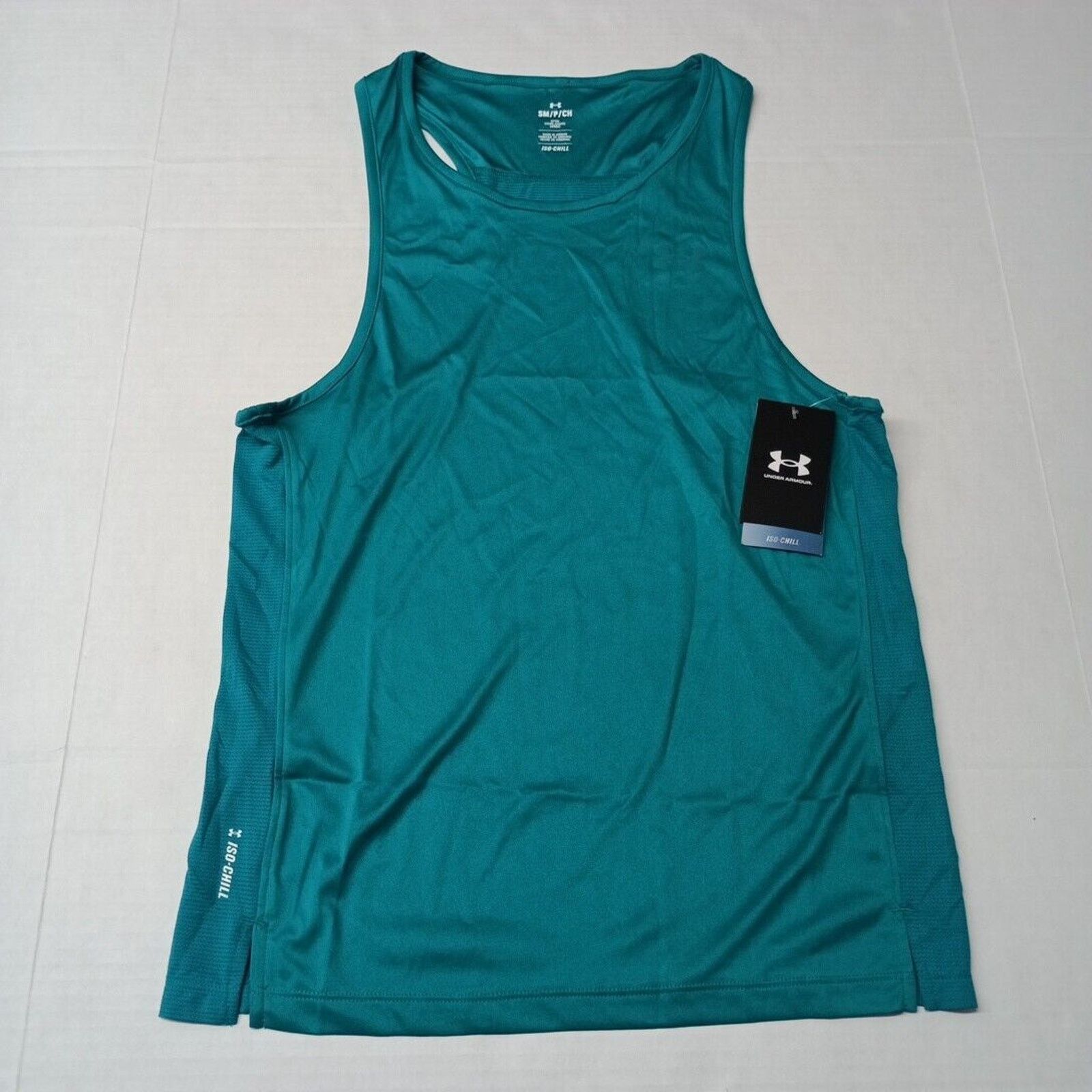 Under Armour Under Armour Iso-Chill Up Run Singlet Tank Top Men's S Teal Size US S / EU 44-46 / 1 - 1 Thumbnail