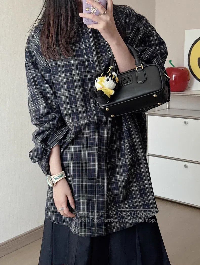 Balenciaga Balenciaga Color Block Plaid Single Breasted Long Sleeve S Size US S / EU 44-46 / 1 - 8 Thumbnail