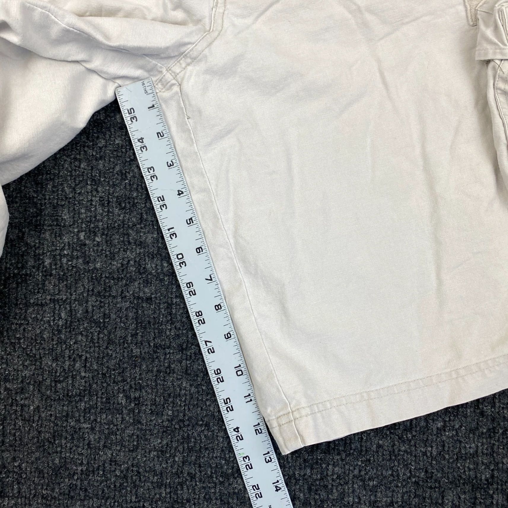 Ecko Unltd. VINTAGE Ecko Unltd. Cargo Shorts Beige 34 Men 34 Inseam 12 in Canvas Cotton Relaxed 90s Grunge Hip Hop Baggy Casual Workwear Size US 34 / EU 50 - 6 Thumbnail