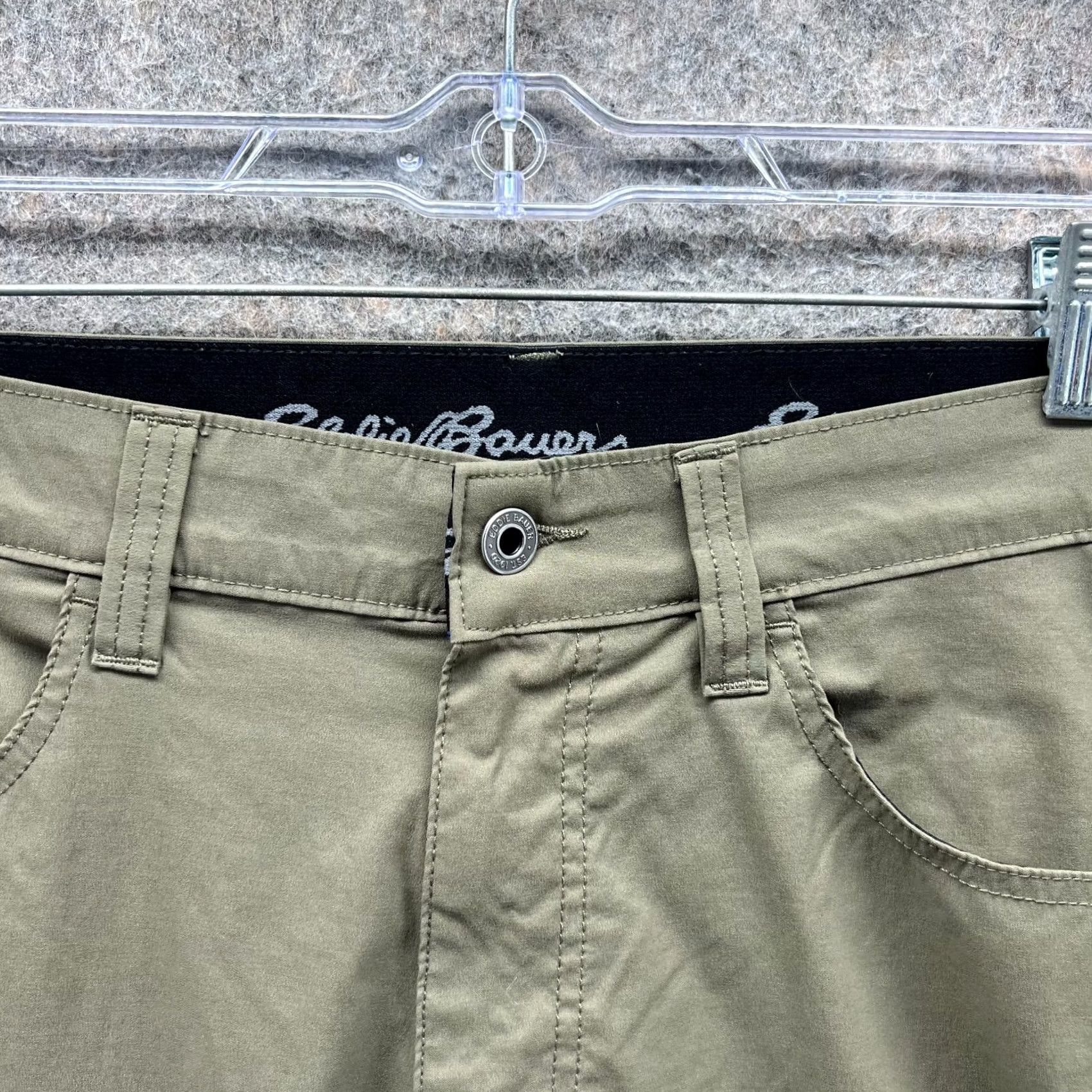 Eddie Bauer Eddie Bauer Pants Men 36x32 Chino Canvas Beige Green Casual Flat Pocket Regular Slim Straight Zip Button Vintage: No Size US 36 / EU 52 - 7 Thumbnail