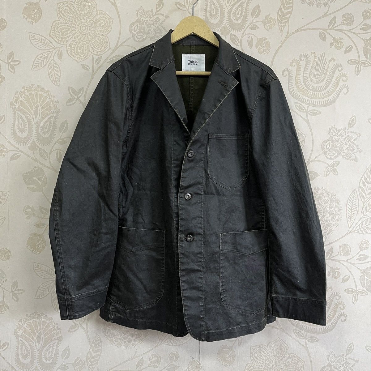 Takeo Kikuchi Takeo Kikuchi Three Buttons Waxed Jacket Size US L / EU 52-54 / 3 - 1 Thumbnail