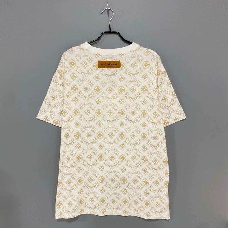 Louis Vuitton Louis Vuitton New Beige Full Print Short Sleeve Size US M / EU 48-50 / 2 - 2 Thumbnail