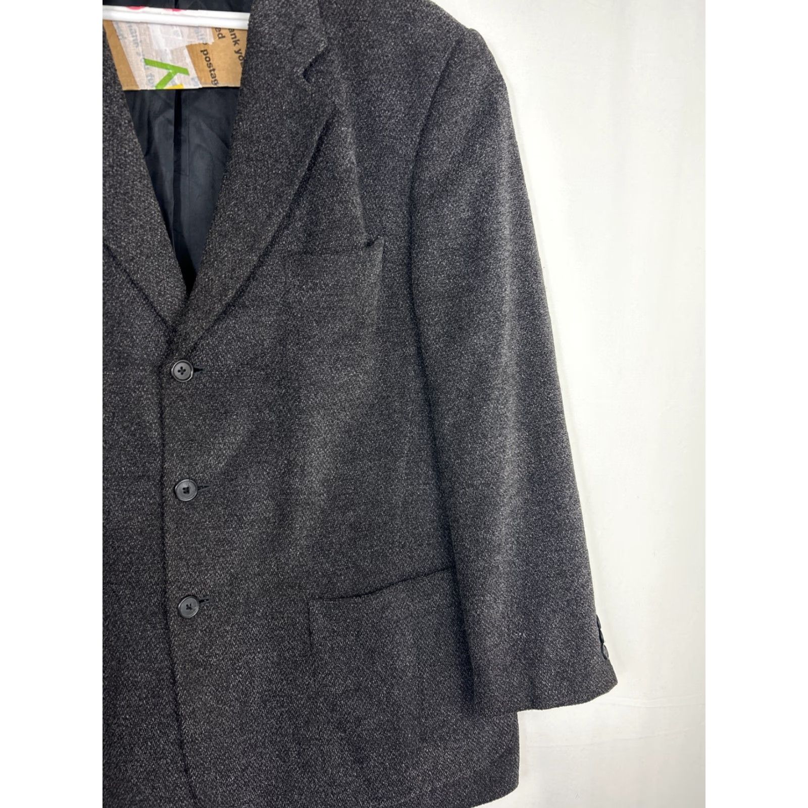 Marks & Spencer Marks & Spencer Men’s 46M Static Black Viscose Cotton Sport Coat Size US S / EU 44-46 / 1 - 3 Thumbnail