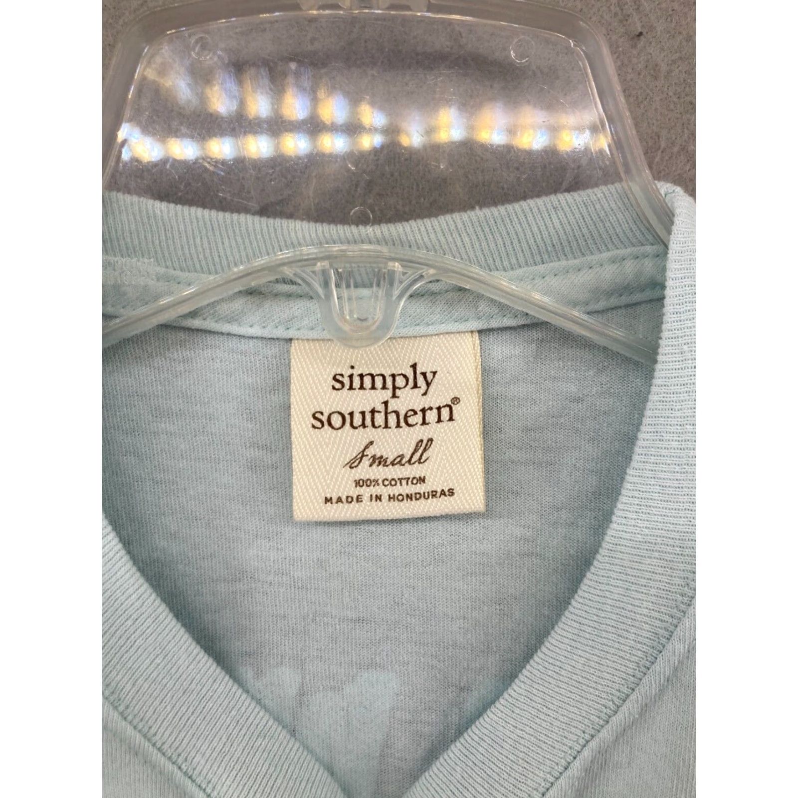 Vintage Simply Southern TShirt Womens Small Blue Easter Hunting With My Gnomies Eggs Size S / US 4 / IT 40 - 6 Thumbnail