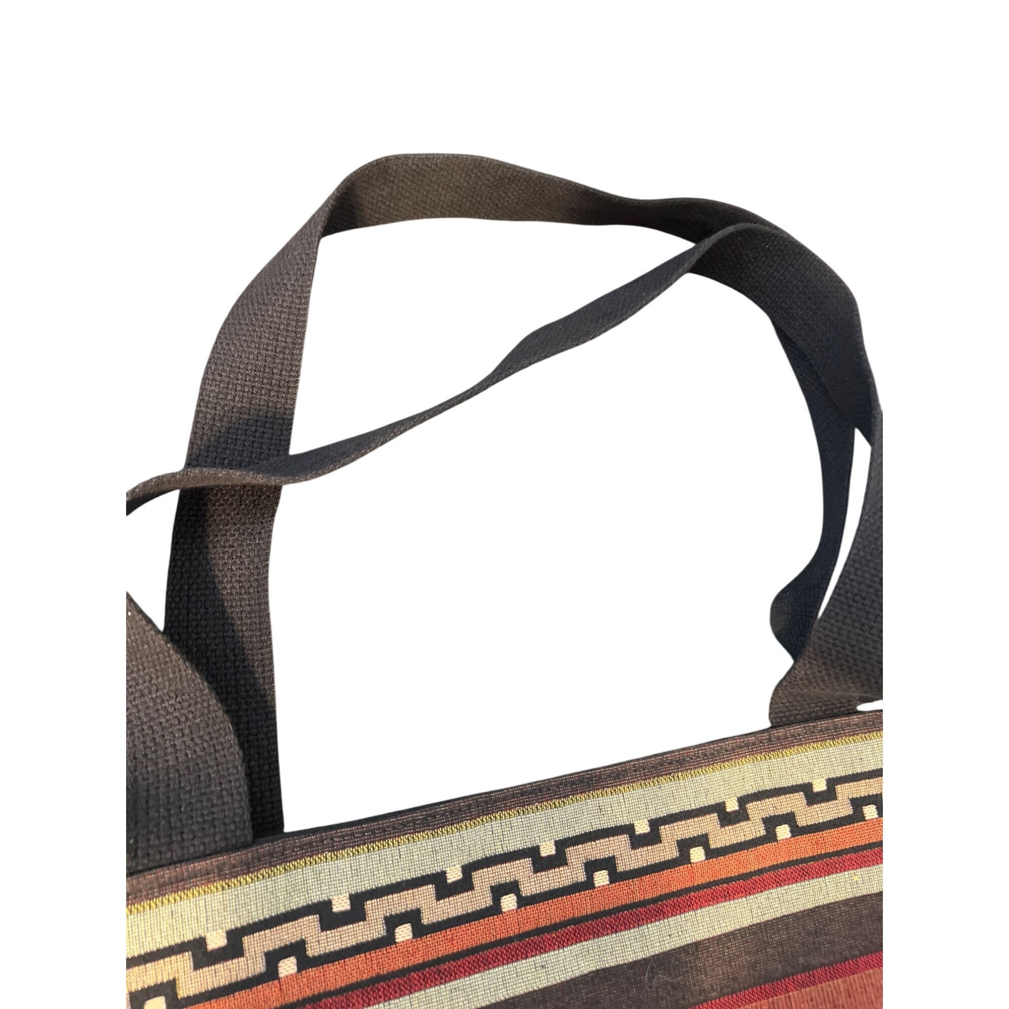 Other Vtg Acorn Studio Southwestern Woven Tote Bag Lined Black Dou Size ONE SIZE - 5 Thumbnail