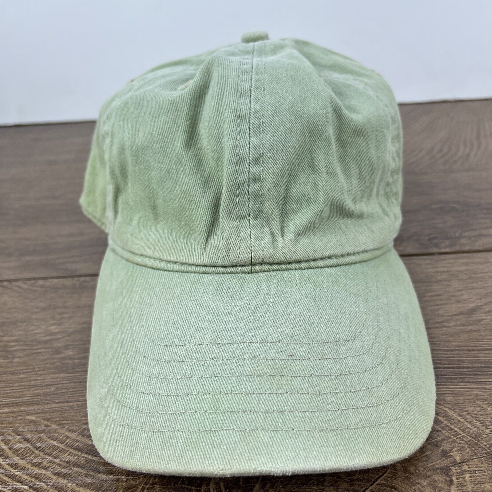 Other Plain Green Hat Adjustable Adult Size Hat Green Cap Size ONE SIZE - 3 Thumbnail