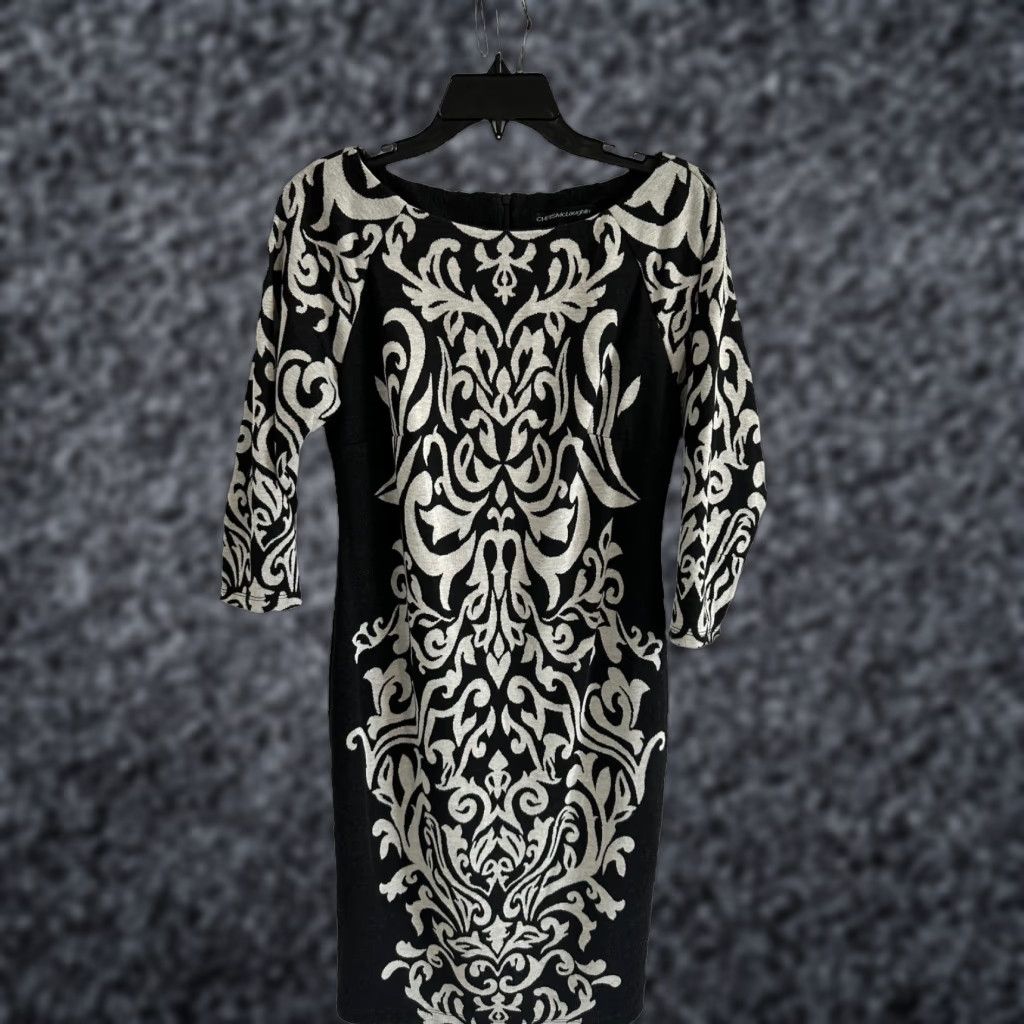 black white paisley dress Blu Pepper Juniors Boho Paisley Dress - Small - Black/White/Blue