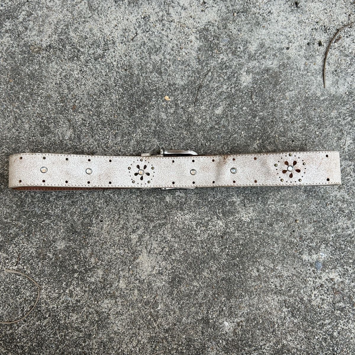 Vintage Vintage studded leather belt (Ka-pi-tal Style) Size ONE SIZE - 5 Thumbnail