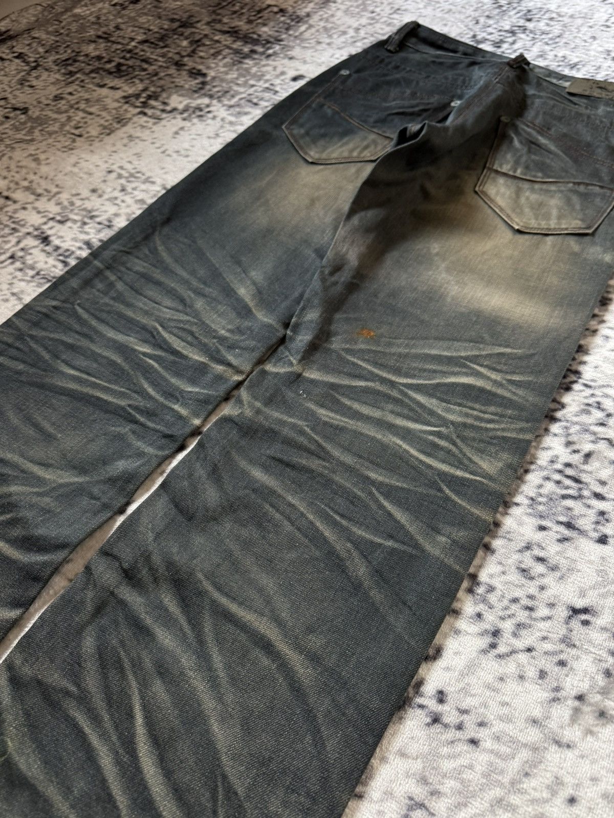 GOSTAR DE FUGA Fuga Style D.L.N Japan Mud Black Wash Studded Jeans Size US 28 / EU 44 - 14 Thumbnail
