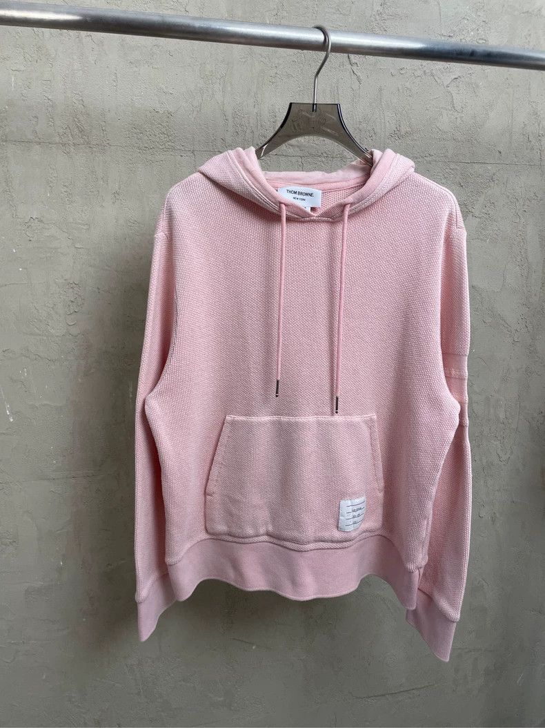 Thom Browne Pink Hooded Sweatshirt-dmc