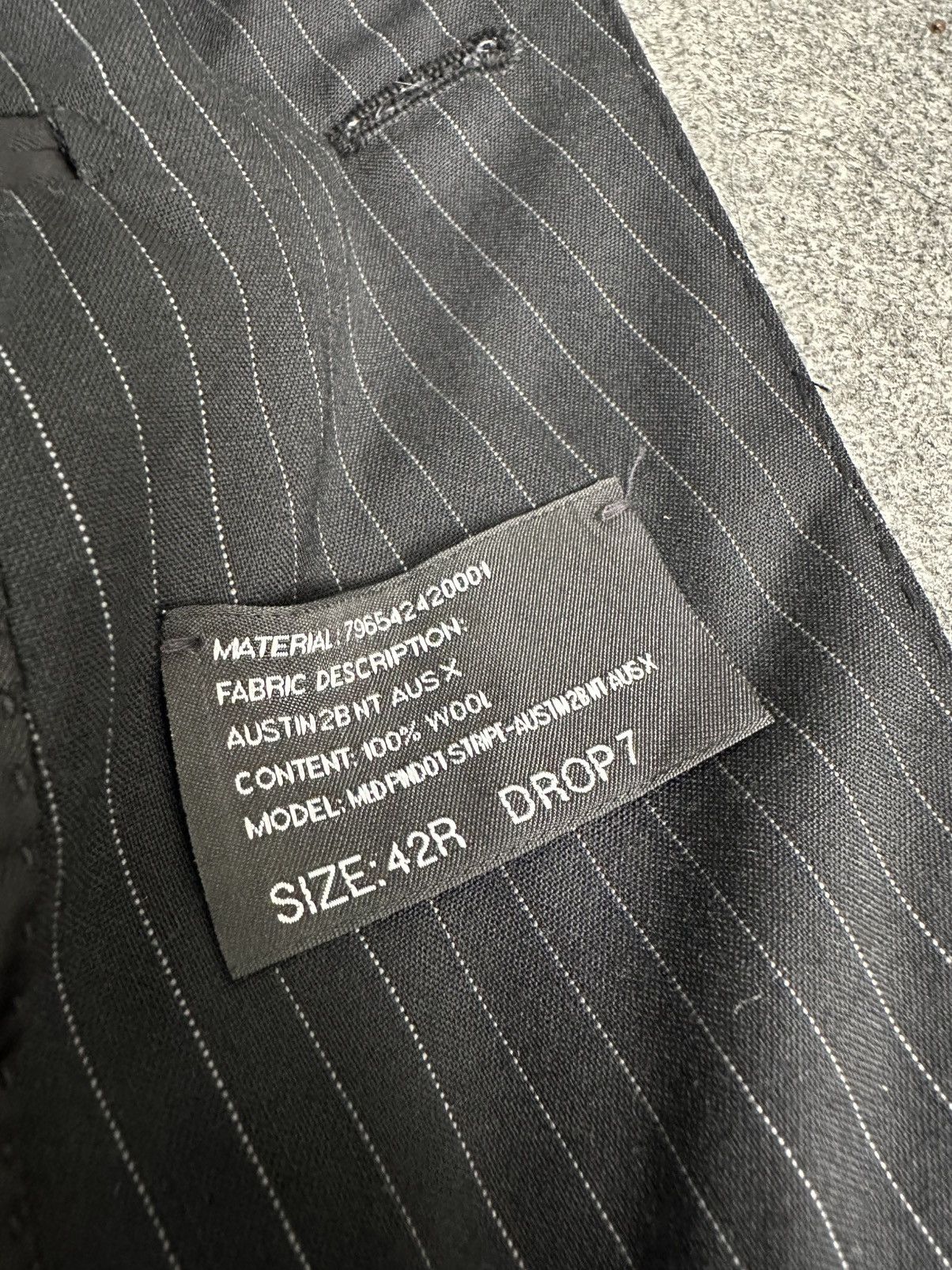 Ralph Lauren Black Label Ralph Lauren - Black Label - Austin 2B NT Pin Dot Stripes Size 42R - 10 Thumbnail