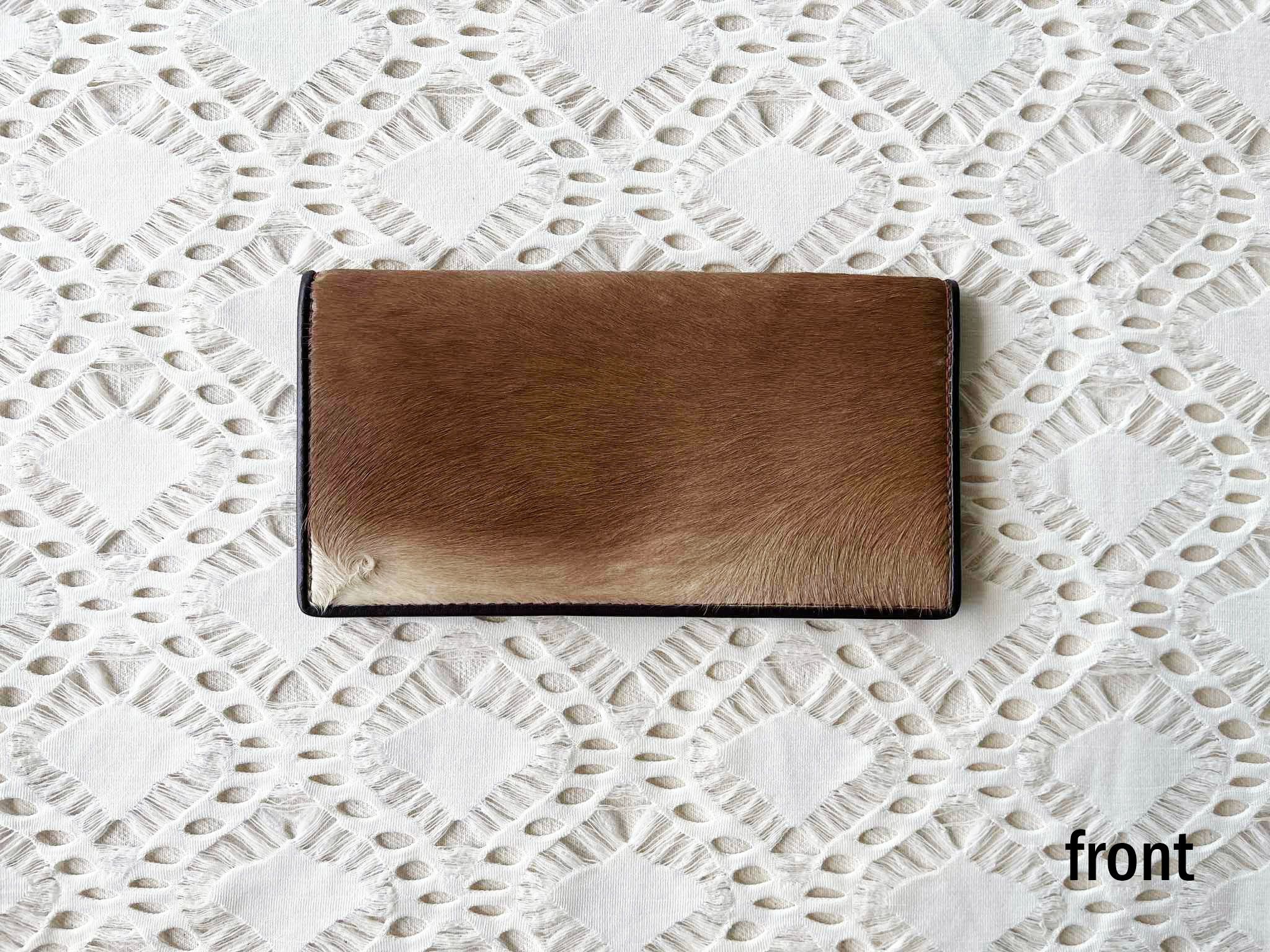 Vintage Vintage Genuine animal hair bifold Long Wallet on pu leather Size ONE SIZE - 4 Thumbnail