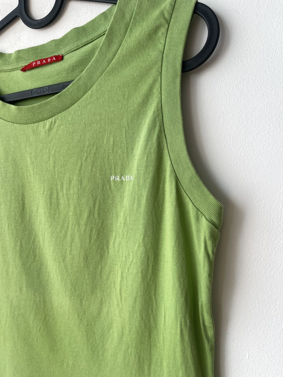 Prada Women’s PRADA Cotton Green Tank Top size L Size L / US 10 / IT 46 - 1 Thumbnail