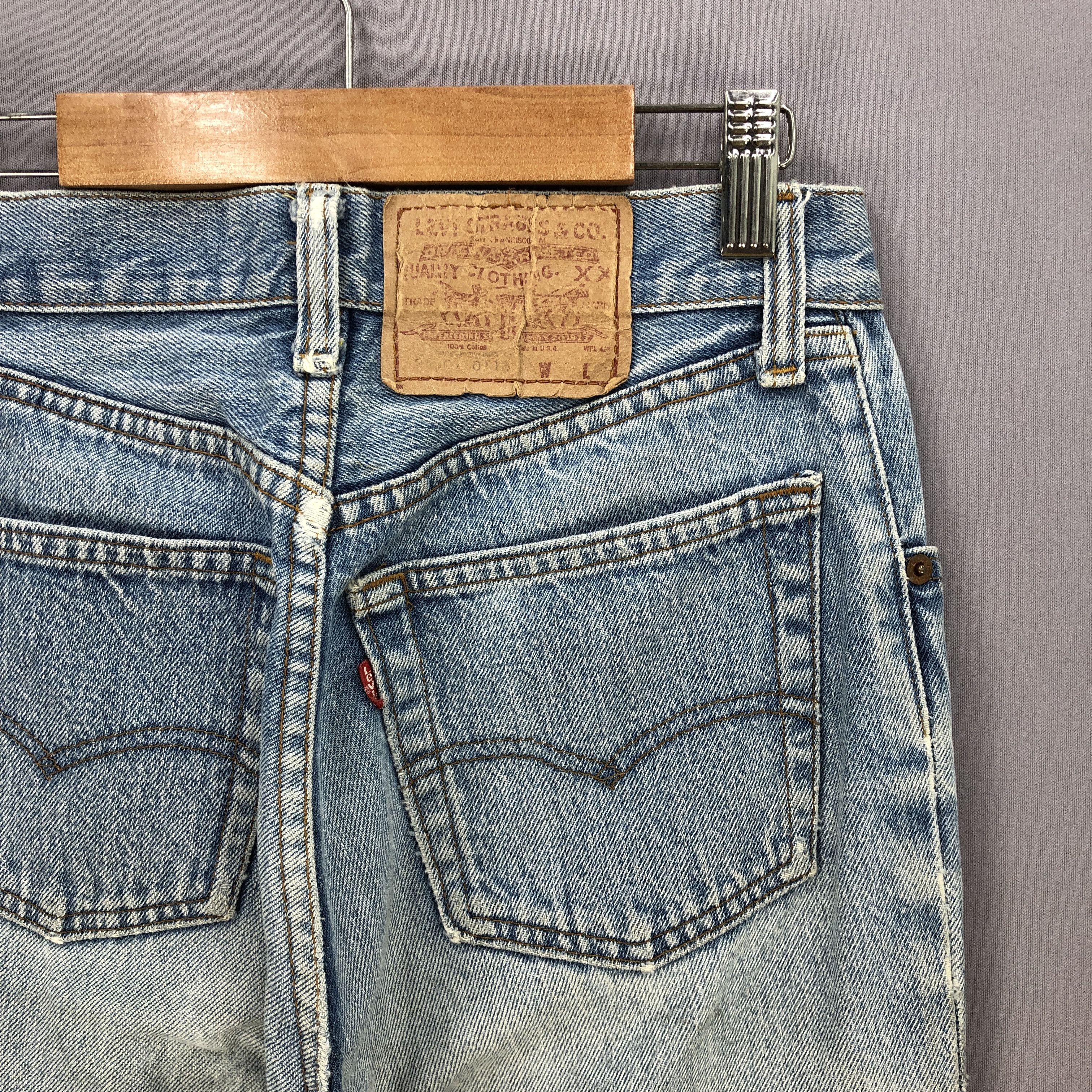 Levi's × Vintage Vintage 60s Levis 501 Distressed Faded Jeans Denim Pants Size US 26 / EU 42 - 7 Thumbnail