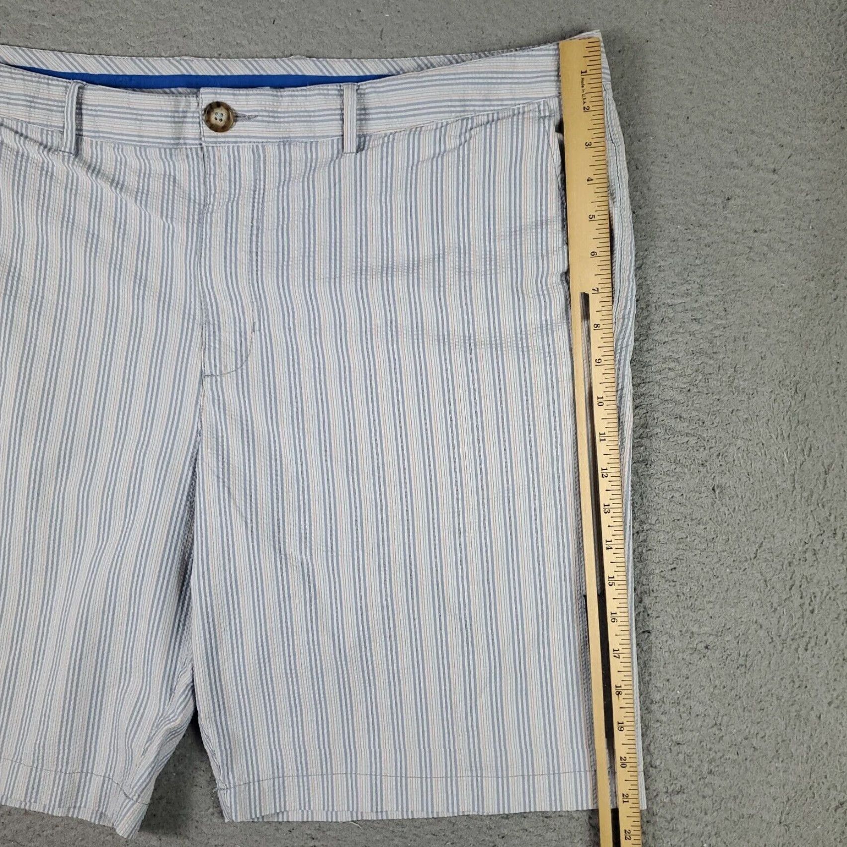 Tommy Bahama VINTAGE Tommy Bahama Men's Shorts Size 42 Blue Nylon Flat Front Chino Casual Summer Size US 42 / EU 58 - 5 Thumbnail