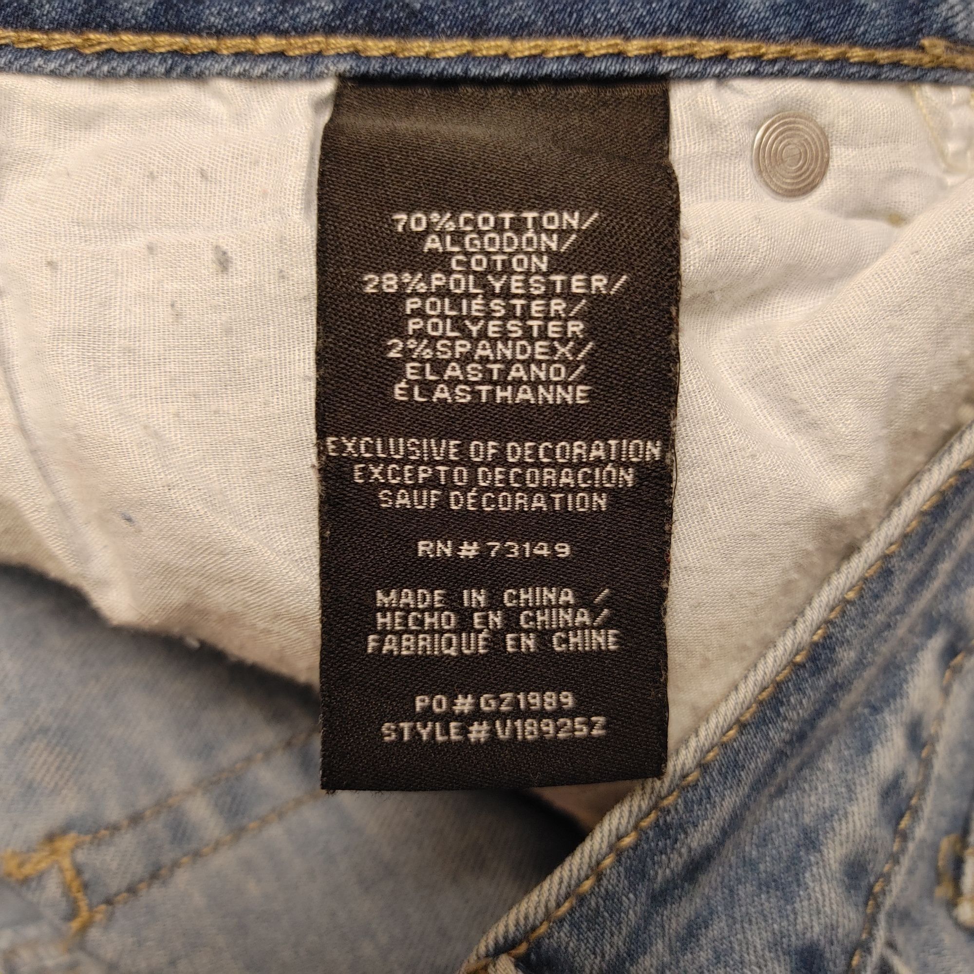 Other BoomBoom Jeans Women's Light Blue Beaded Pattern Ankle Cut P Size 27" / US 4 / IT 40 - 4 Thumbnail