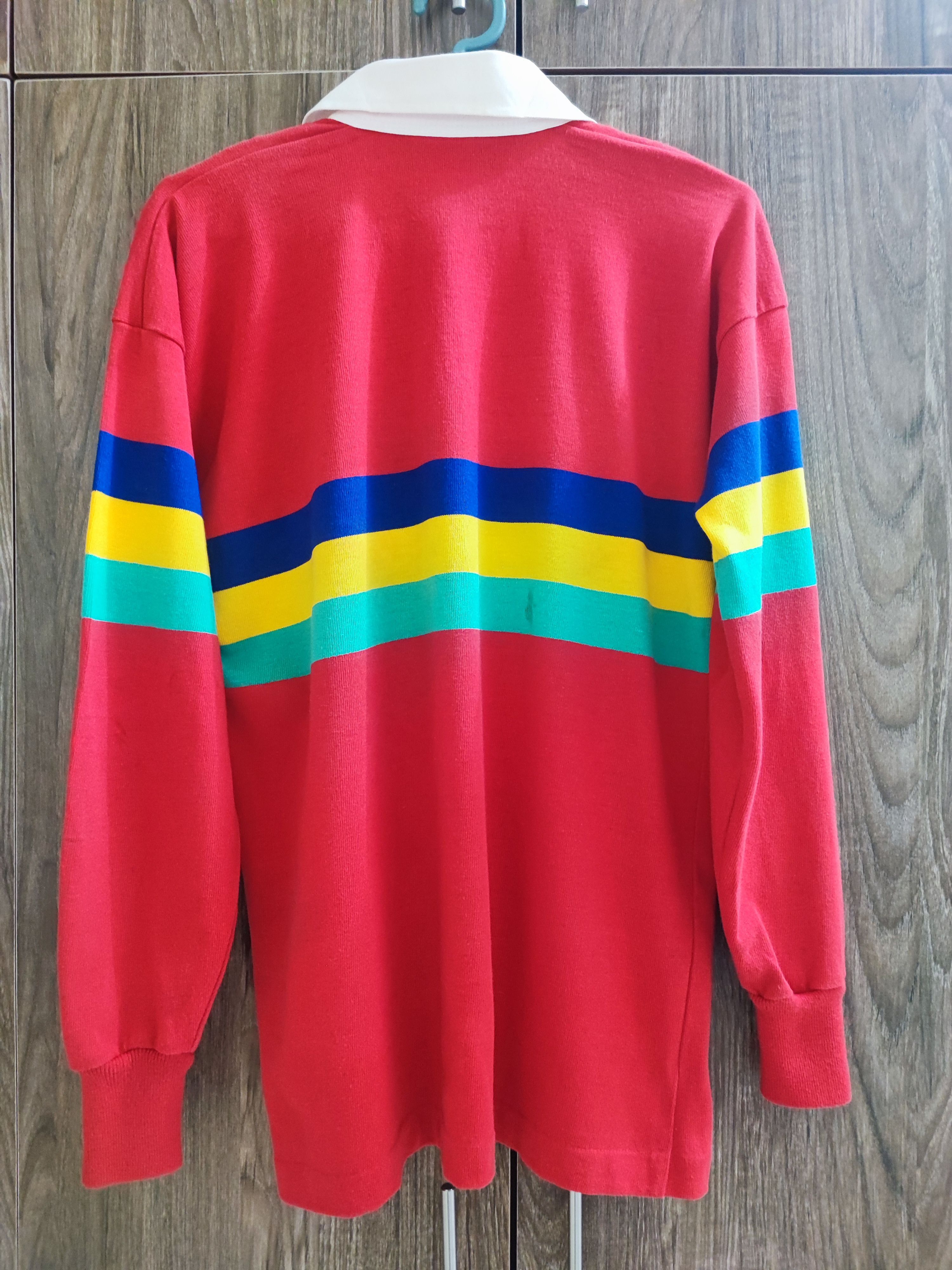 Canterbury of New Zealand × Vintage Vintage 80's/90's Canterbury Multicolour Striped Rugby Shirt Size US L / EU 52-54 / 3 - 3 Thumbnail