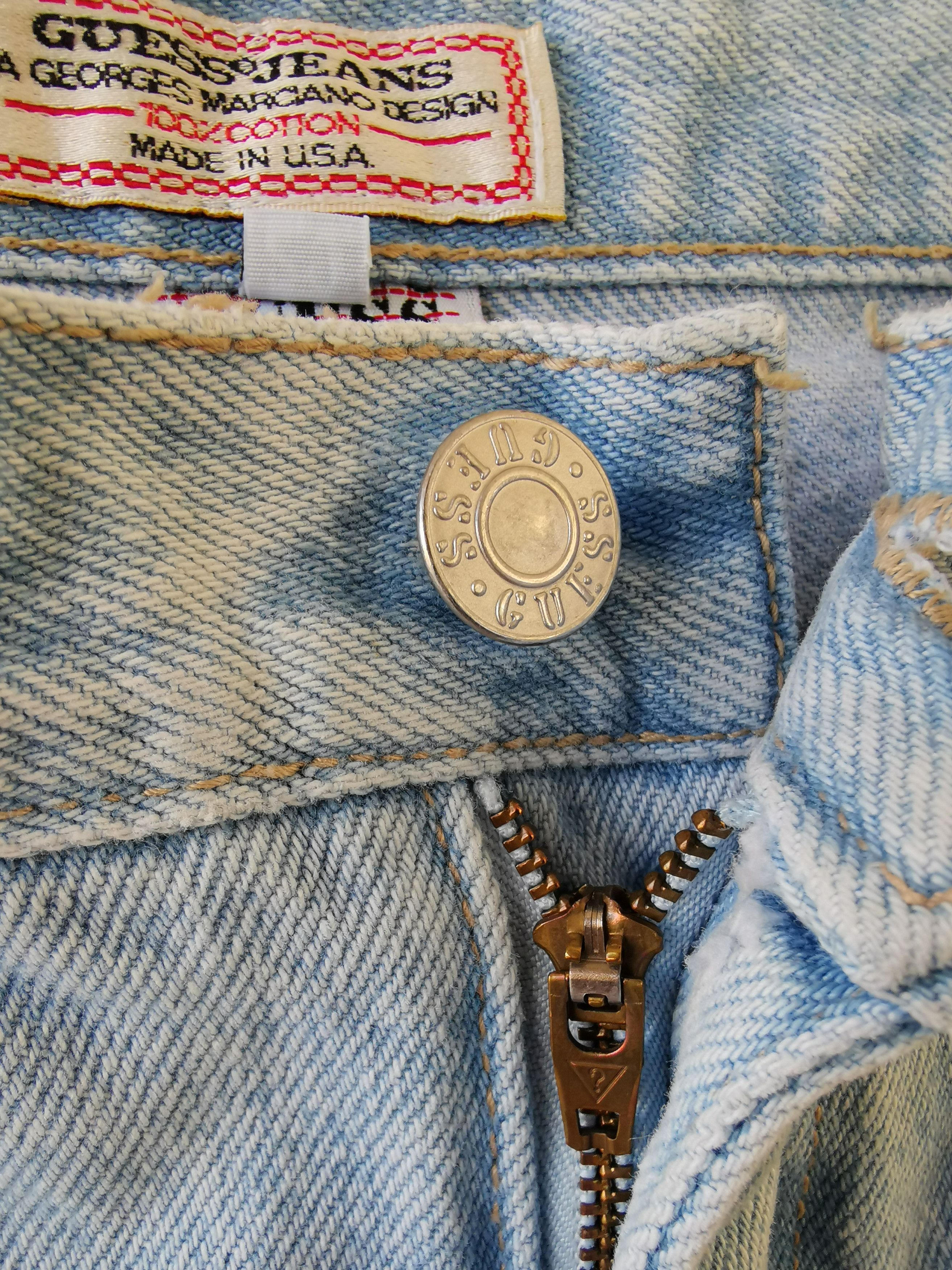 Guess Vintage Guess Jeans Light Wash Size US 29 - 8 Thumbnail