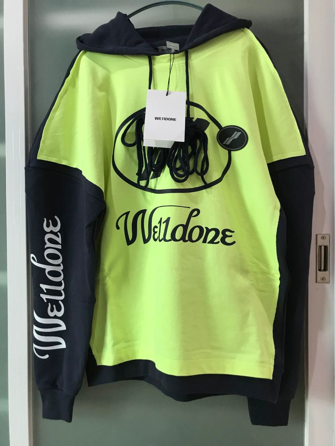 WE11DONE oversized logo hoodie by we11done Size XS / US 0-2 / IT 36-38 - 1 Thumbnail