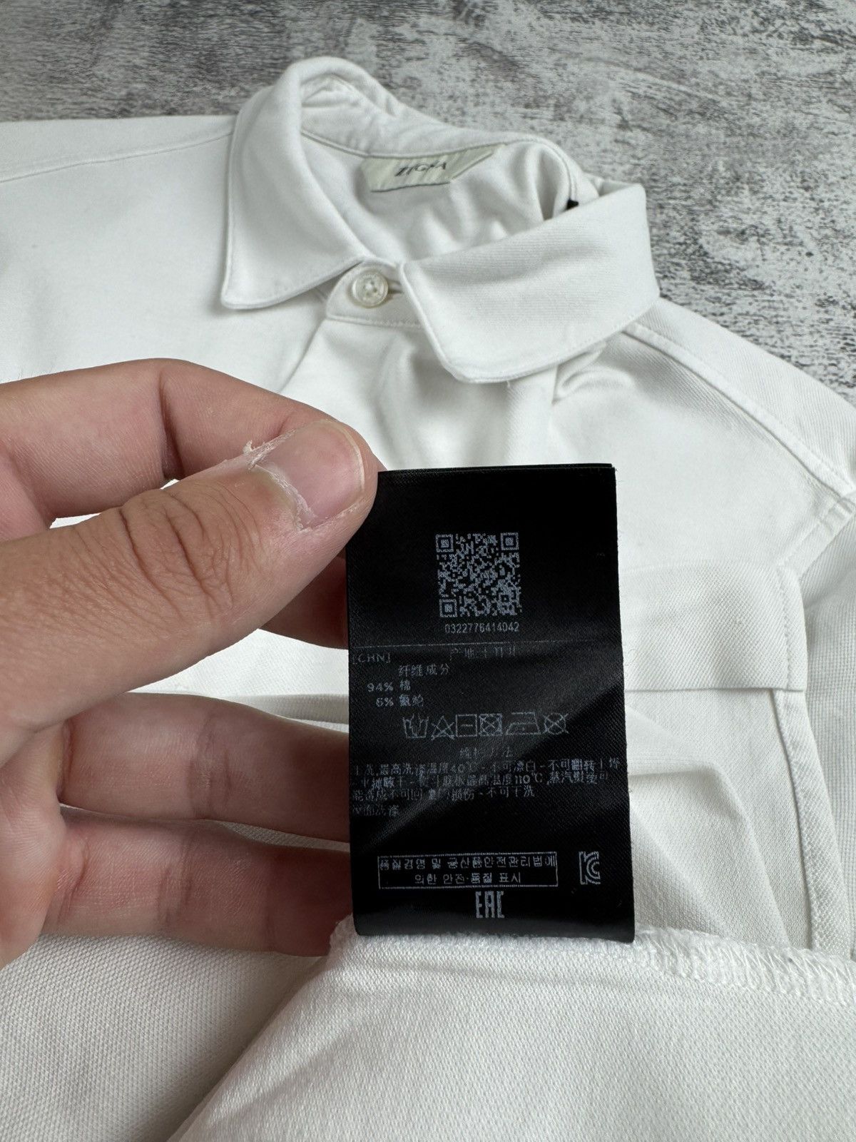Z Zegna Vintage Z Zegna White Luxury Medium Classic Longsleeve Luxury Button Blank Shirt Size US M / EU 48-50 / 2 - 14 Thumbnail