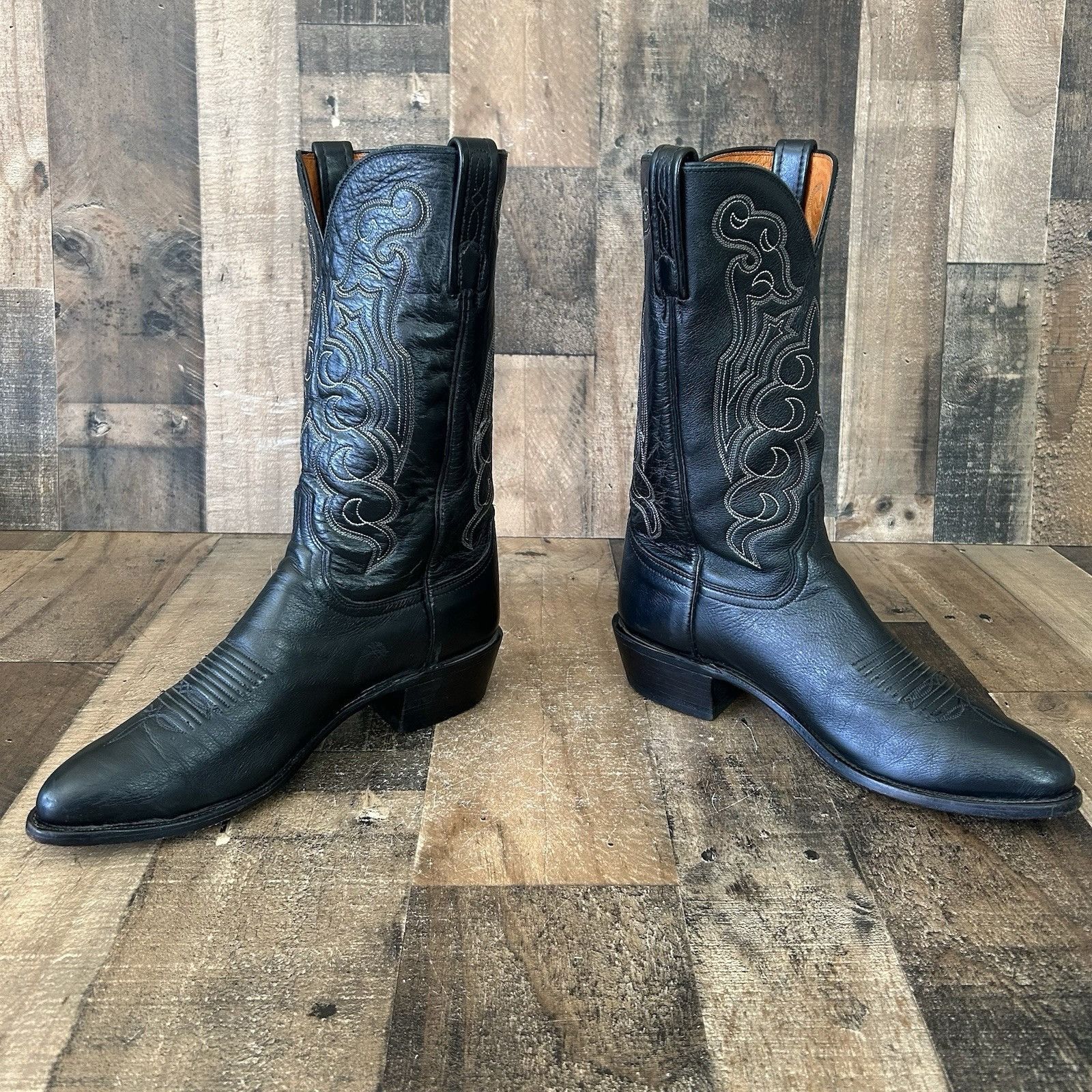Lucchese Lucchese 1883 Black N1613J4 Western Cowboy Boots Mens 9 D Size US 9 / EU 42 - 9 Thumbnail