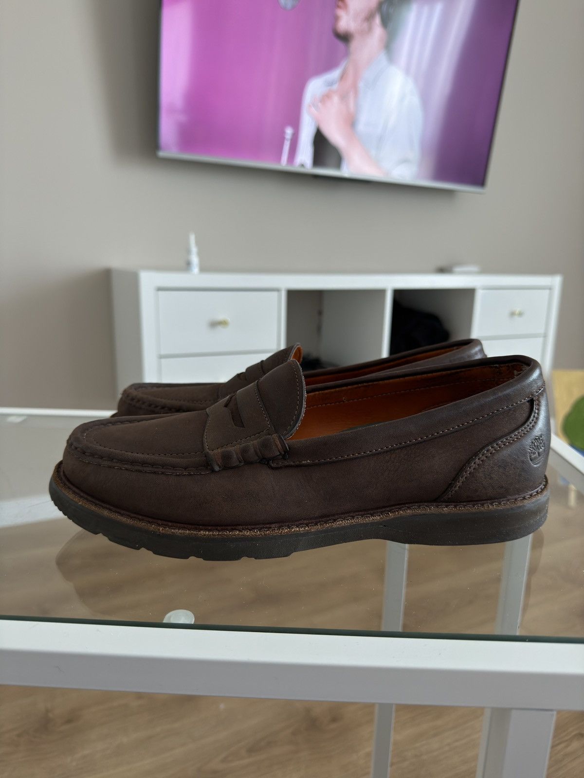 Timberland × Vibram × Vintage Vintage Timberland vibram loafers classic brown leather Size US 9 / EU 42 - 5 Thumbnail