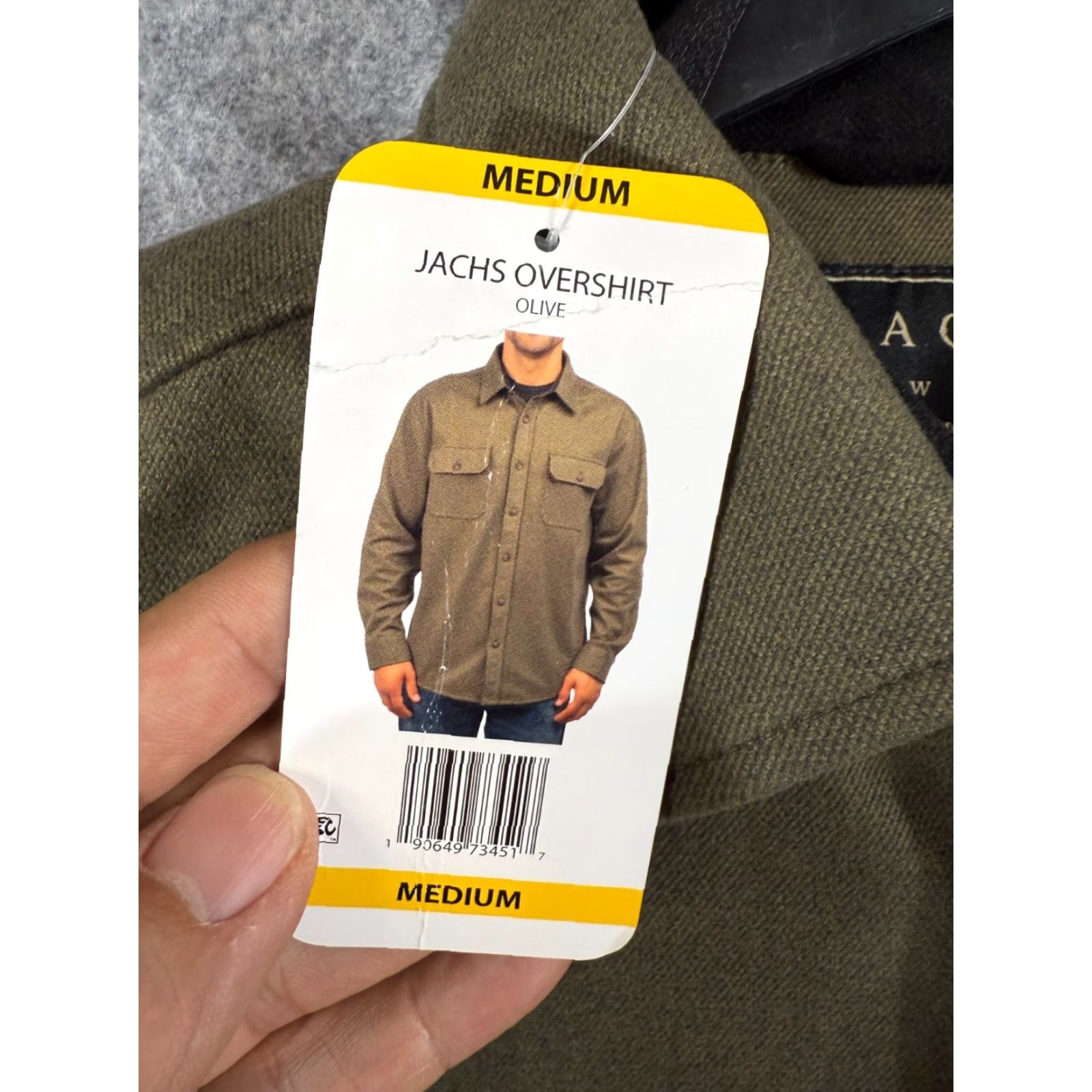 Olive Jachs New York Overshirt Jacket Mens M Olive Green Stretch Button Up Outdoor NWT Size US M / EU 48-50 / 2 - 6 Thumbnail