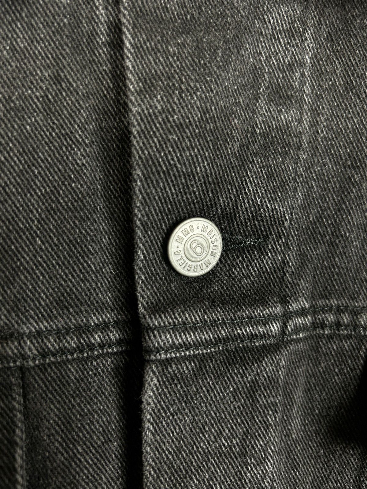 Maison Margiela Maison Margiela MM6 Black Cut Out Detail Denim Jacket 38 Size S / US 4 / IT 40 - 4 Thumbnail