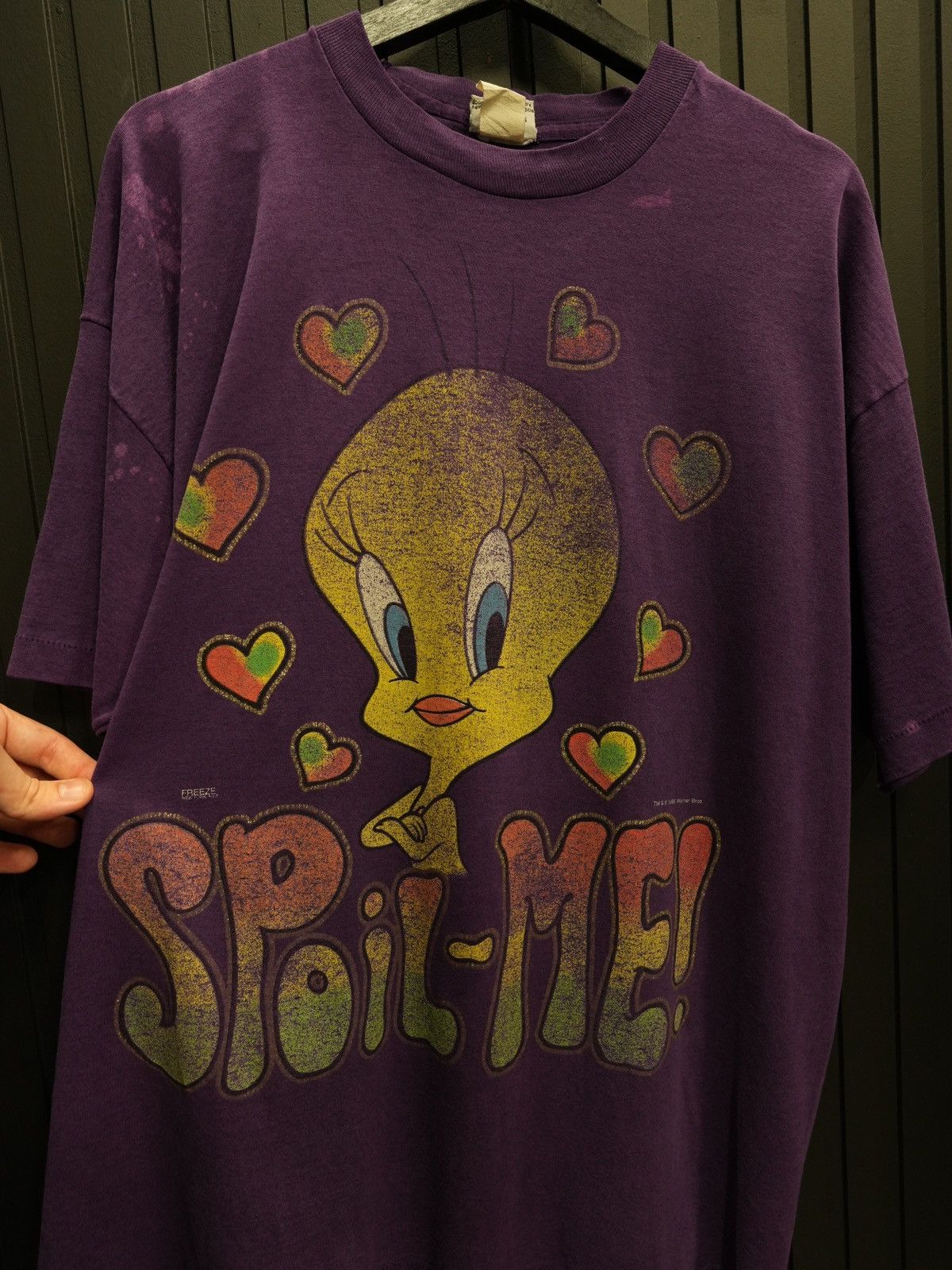 Vintage Vintage 1996 Looney Tunes Tweety Bird Spoil Me Tee Size US XL / EU 56 / 4 - 3 Thumbnail