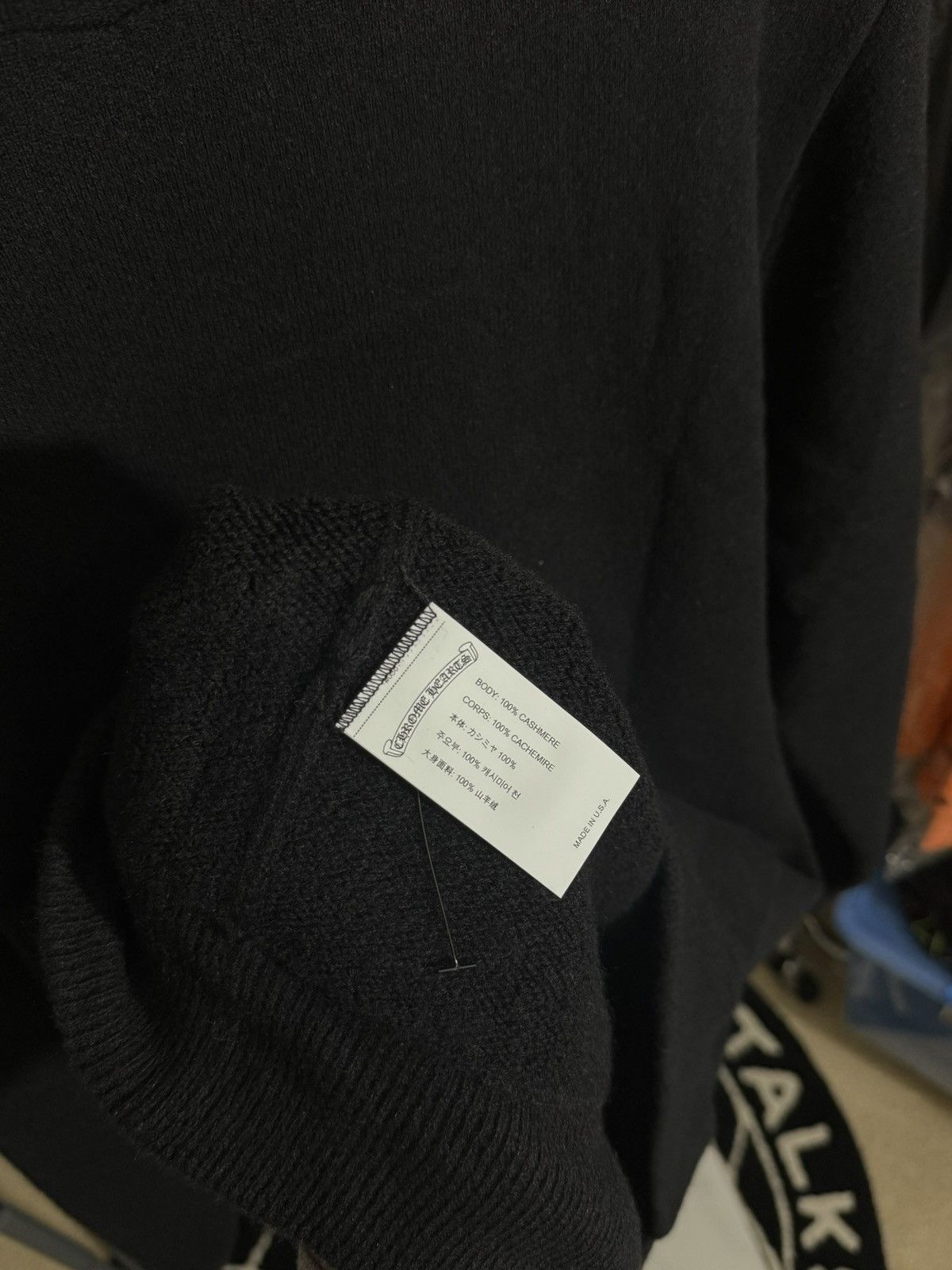 Chrome Hearts CHROME HEARTS “LIFE SENTENCE” CASHMERE HOODIE PULLOVER MED Size US M / EU 48-50 / 2 - 8 Thumbnail