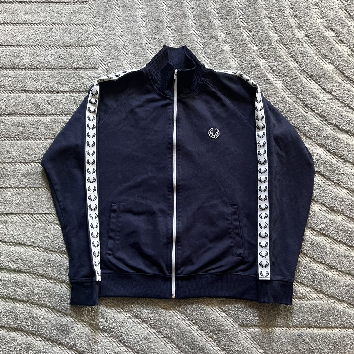 Fred Perry × Stussy fred perry x stussy tape track jacket rare zip