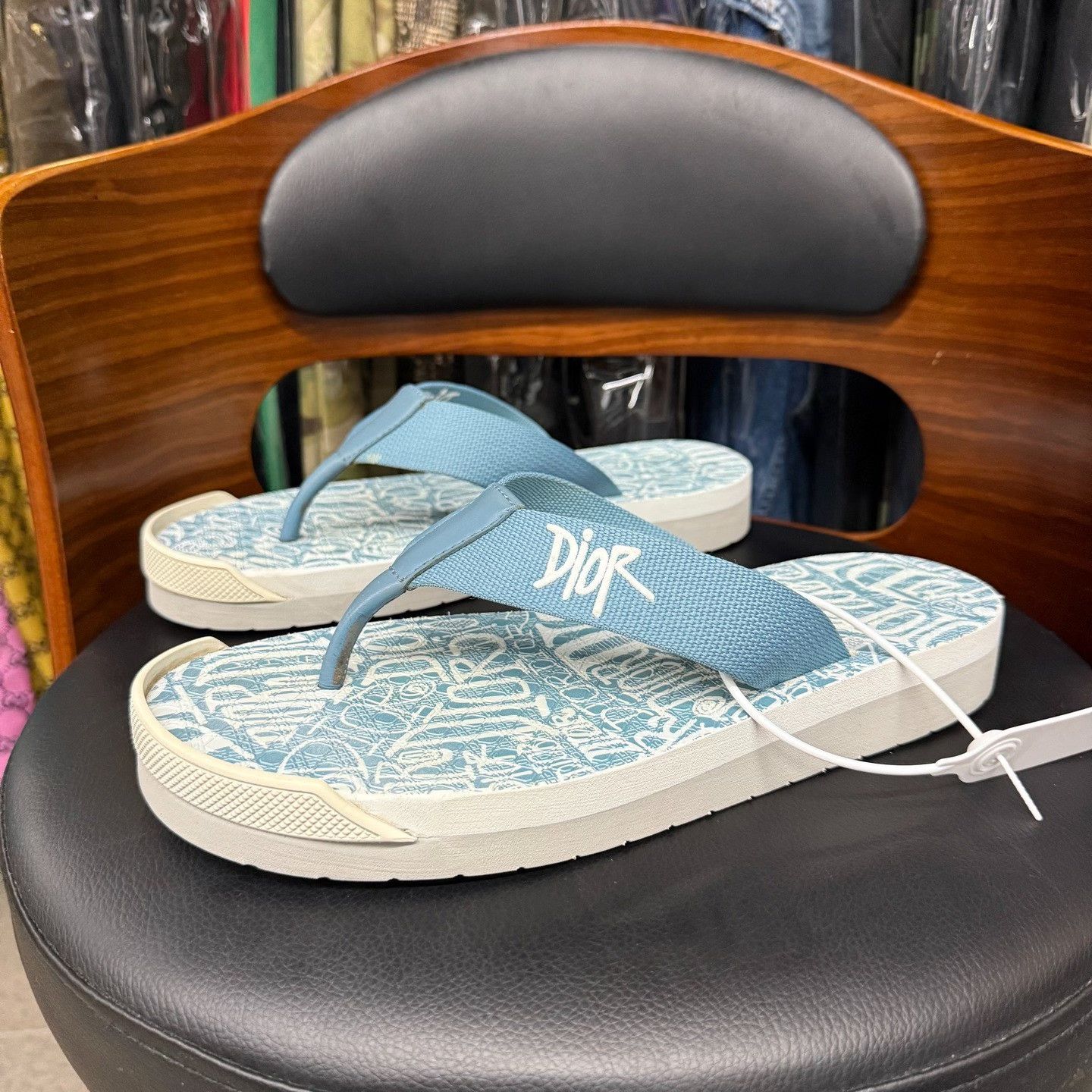Dior Dior Collab Blue Sandals 8.5 Men Size US 8.5 / EU 41-42 - 1 Thumbnail