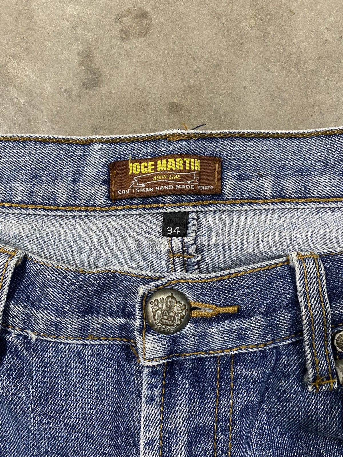 Craftsman × Designer × Vintage Vintage Joge Martin Craftsman Hand Made Denim Cropped @221 Size US 33 - 6 Thumbnail