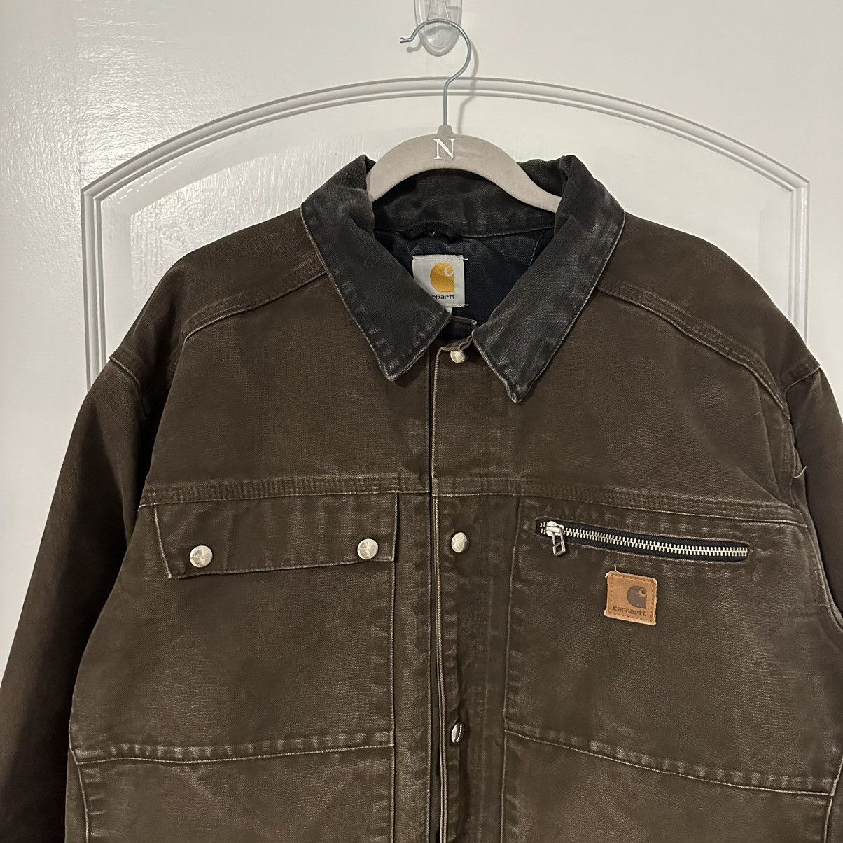 Carhartt Carhartt J285 WAL Multi-Pocket Quilt-Lined Jacket, Walnut Size US XXL / EU 58 / 5 - 2 Thumbnail