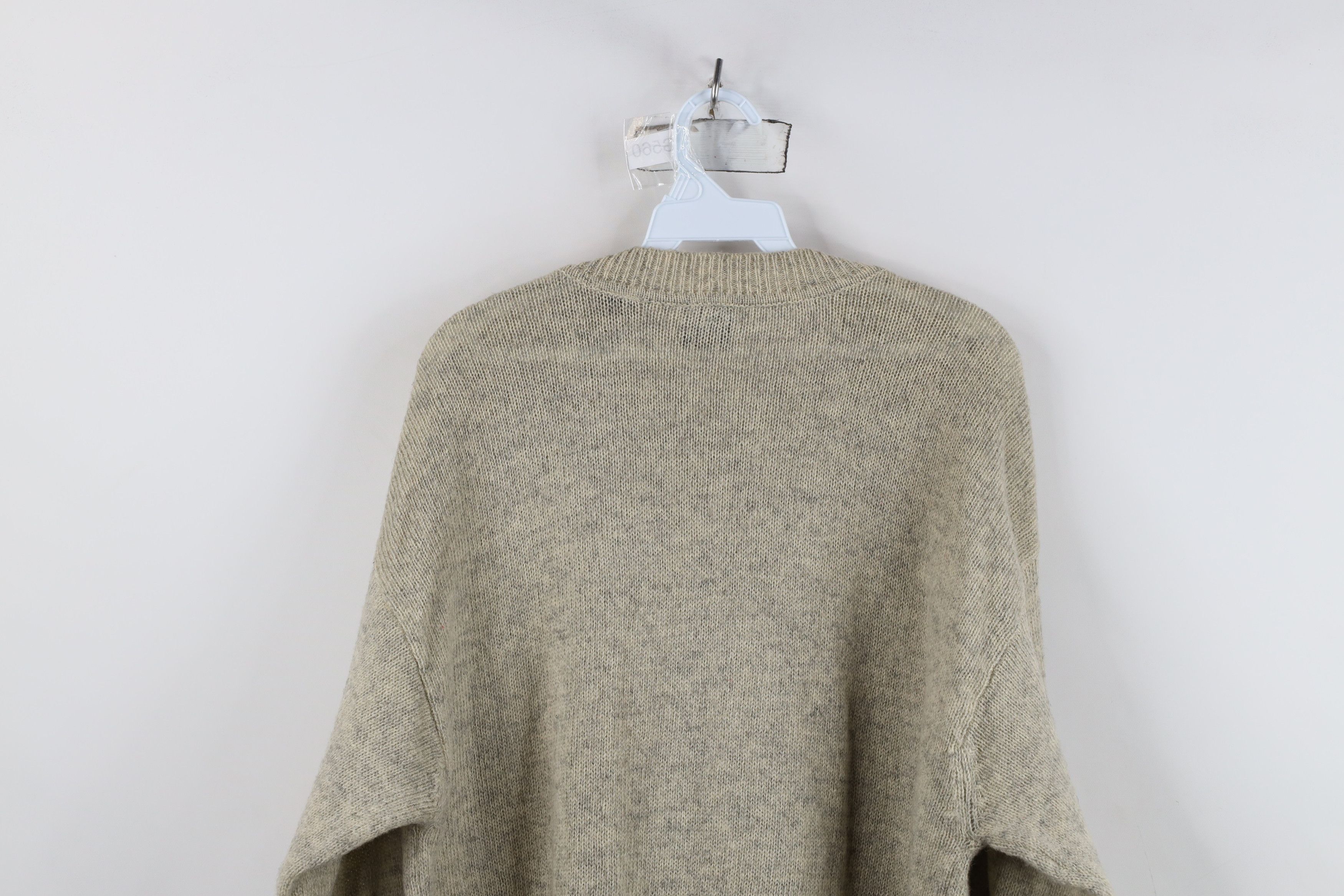 Vintage Vintage 90s Streetwear Wool Ribbed Knit Crewneck Sweater Size US XL / EU 56 / 4 - 8 Thumbnail