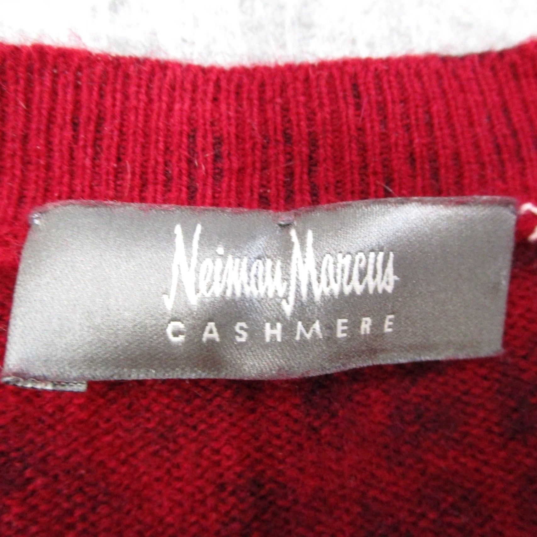 Neiman Marcus VINTAGE Neiman Marcus Sweater Womens Red Black Leopard Animal Print Crew Neck XS Slim Suede? Size XS / US 0-2 / IT 36-38 - 3 Thumbnail