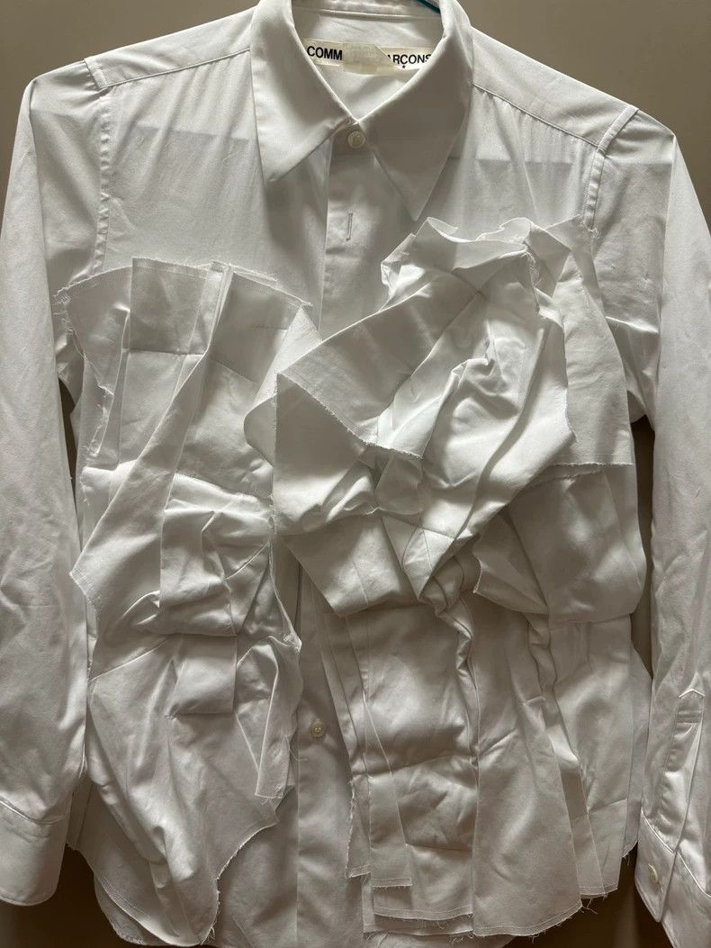 Comme des Garcons Comme Des Garcons White pleated shirt 2502-Nextarrow Size S / US 4 / IT 40 - 5 Thumbnail