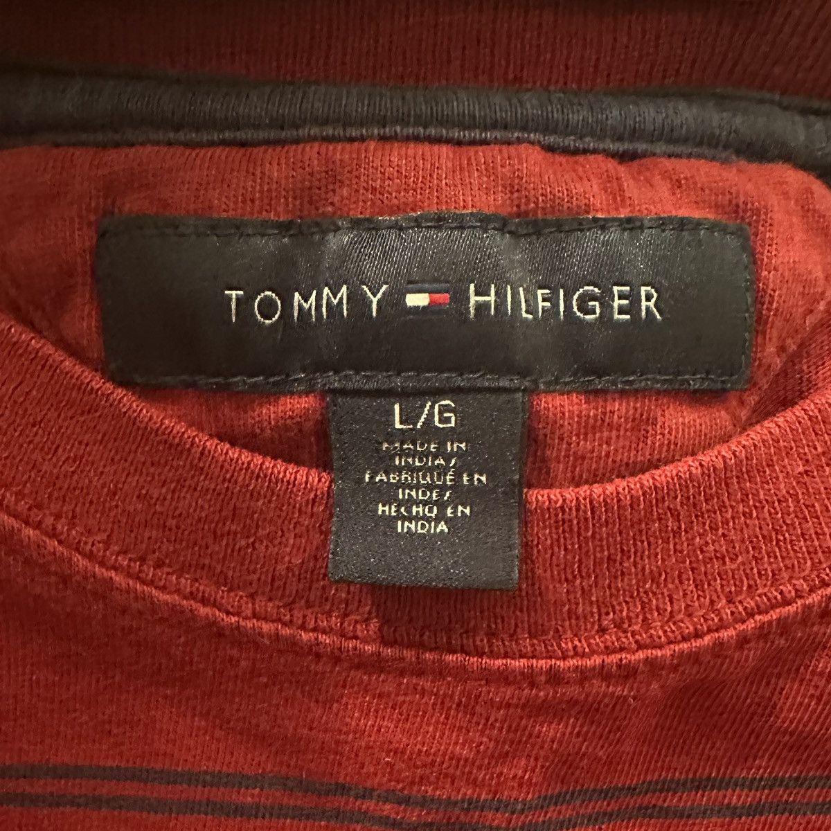 Tommy Hilfiger Vintage Tommy stripe T Size US L / EU 52-54 / 3 - 3 Thumbnail