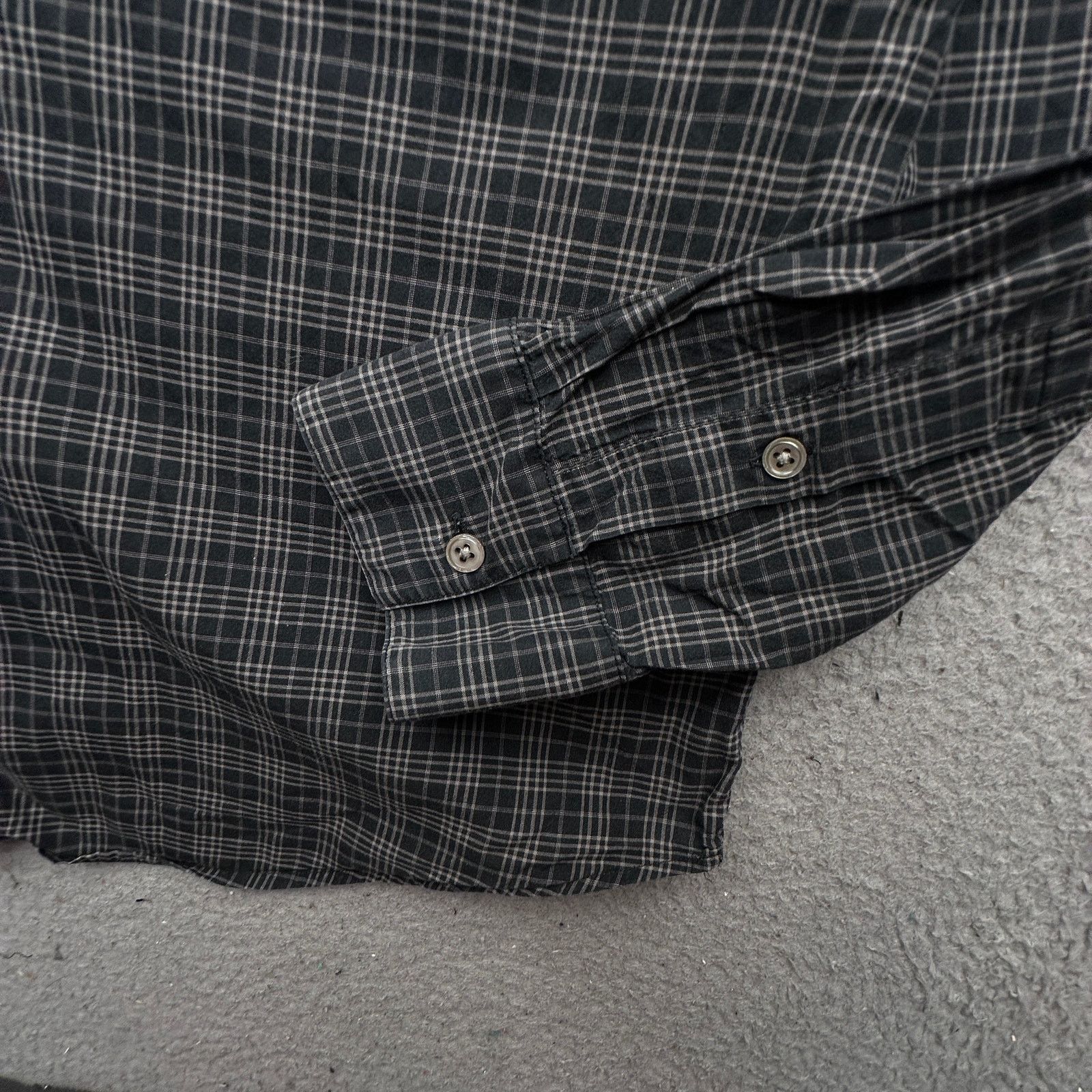 John Varvatos John Varvatos Plaid Long Rolled Sleeve Button Up Shirt L Size US L / EU 52-54 / 3 - 7 Thumbnail