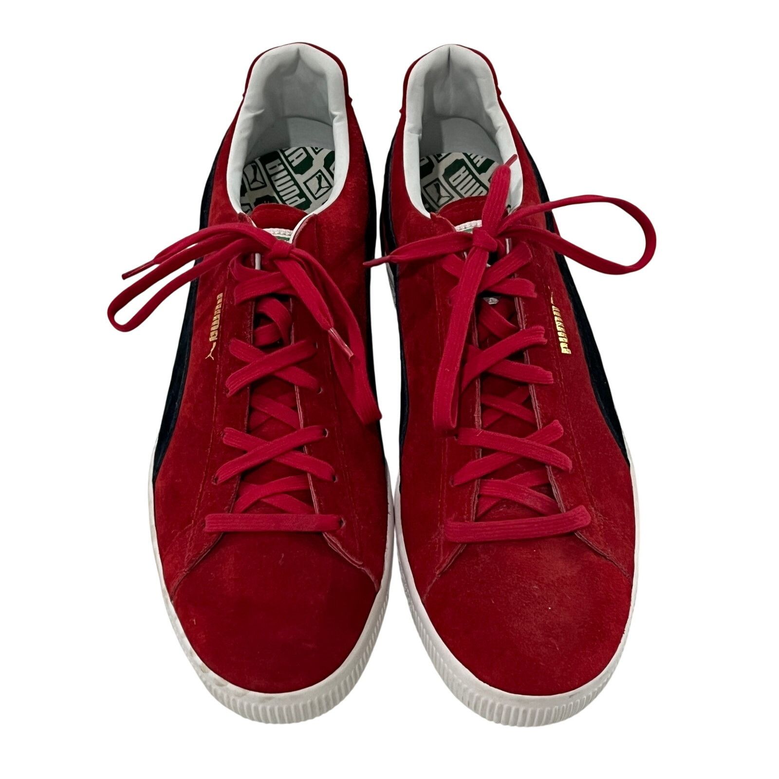 Puma *DS10 PUMA Suede VTG MIJ Retro Sneakers Red Navy Size 13 Size US 13 / EU 46 - 1 Thumbnail