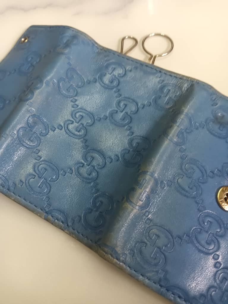 Gucci Vintage leather Gucci monogram key case Size ONE SIZE - 8 Thumbnail