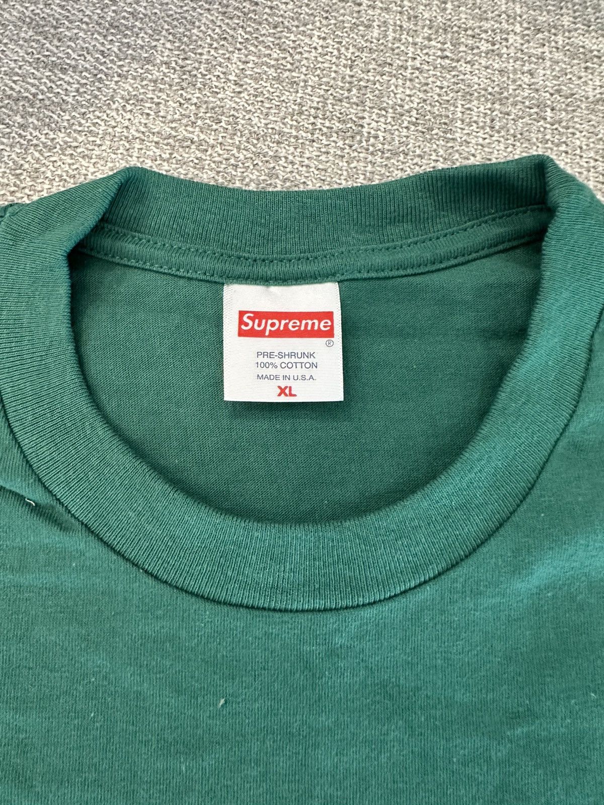 Supreme Supreme Blank T-shirt Long Sleeve Green Size US XL / EU 56 / 4 - 2 Thumbnail