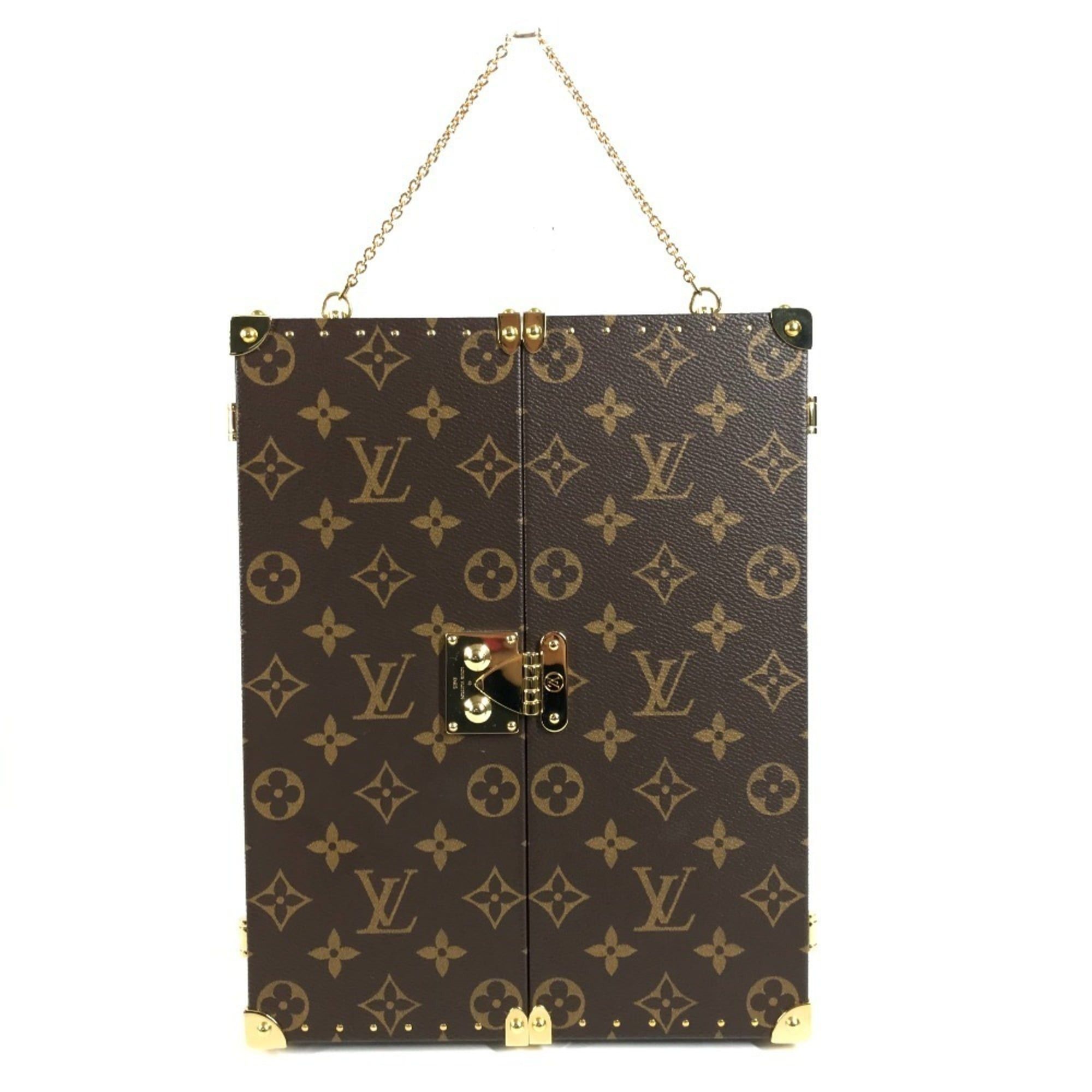 Louis Vuitton LOUIS VUITTON GI0554 Monogram Home Mirror Trunk Interior Tri-fold Canvas Men's Women's Brown Size ONE SIZE - 1 Thumbnail