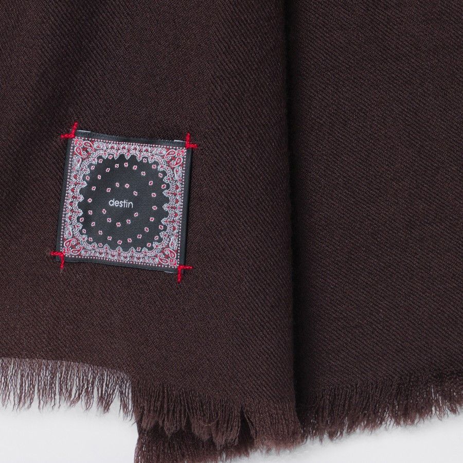 destin o1d2blof0125 Size: OS / Wool Scarf in Ebony Brown Size ONE SIZE - 3 Thumbnail