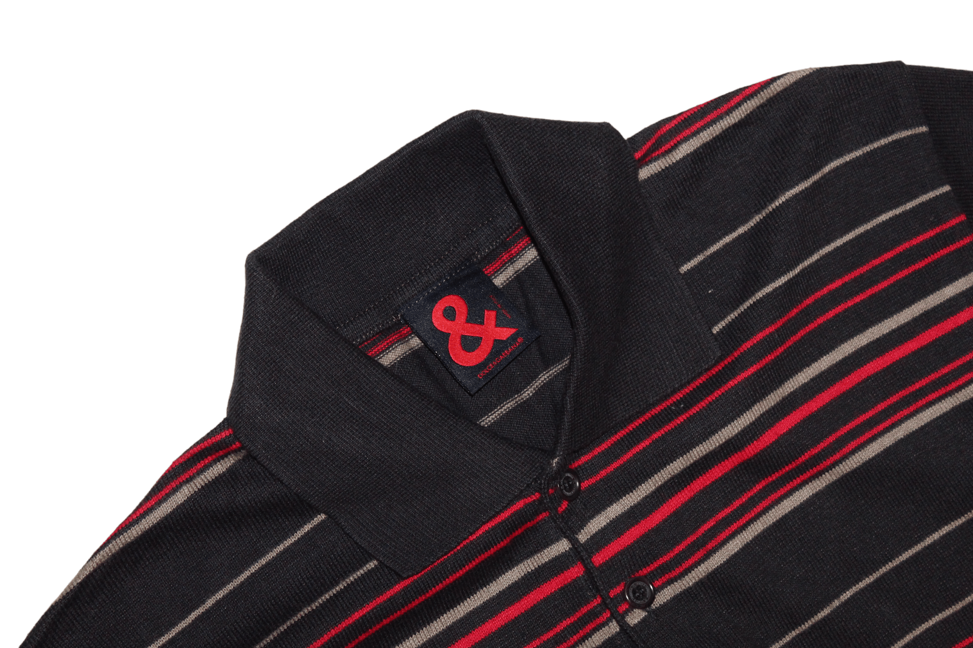 Dolce & Gabbana VTG Dolce & Gabbana Striped Cotton Blend Woven Polo Shirt Size US L / EU 52-54 / 3 - 5 Thumbnail