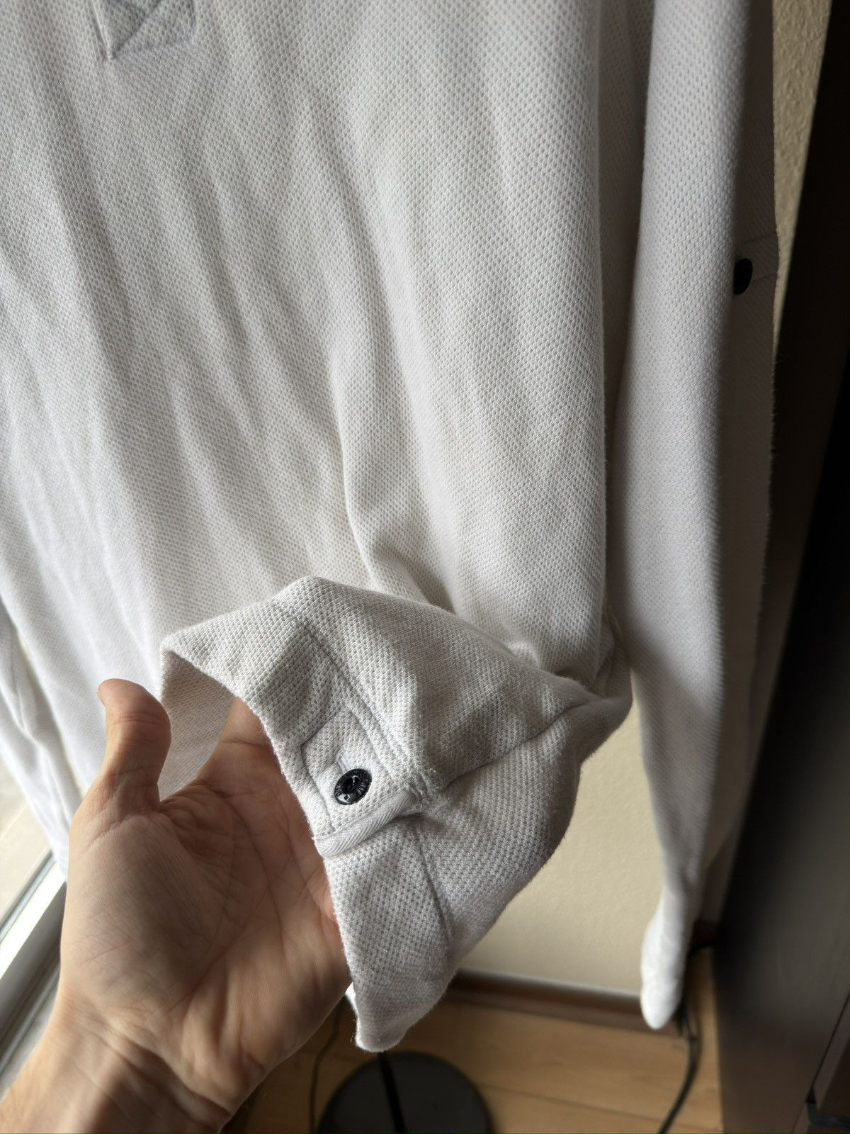 Stone Island Stone island white sweater long sleeve no path Size US L / EU 52-54 / 3 - 5 Thumbnail