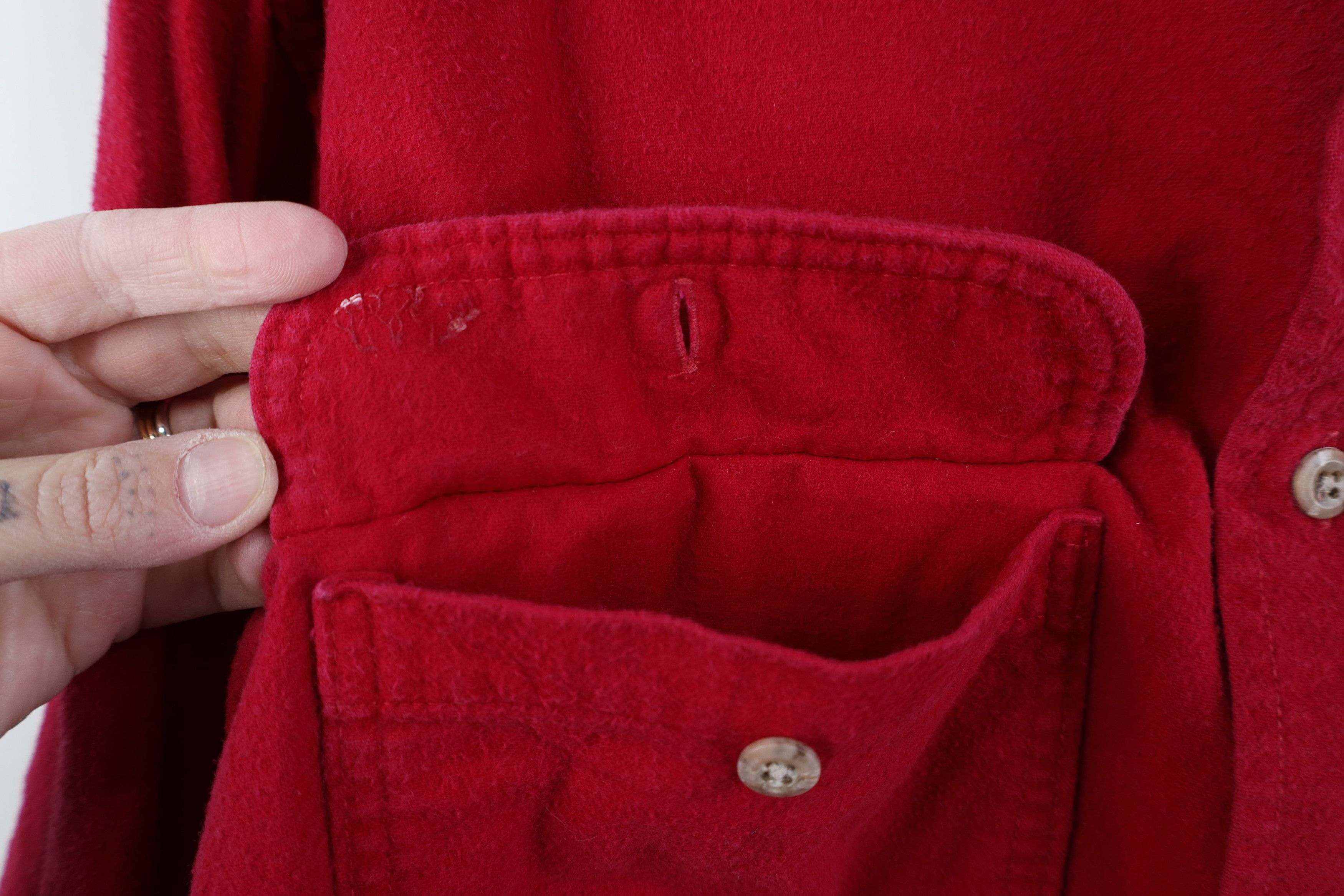 Vintage Vintage 90s Streetwear Cloth Collared Button Shirt Red USA Size US XL / EU 56 / 4 - 6 Thumbnail