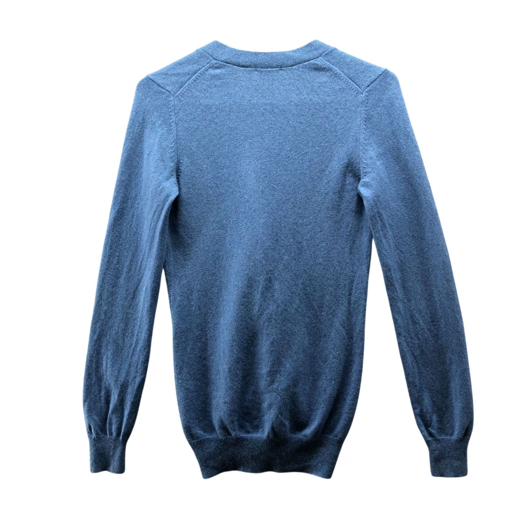 Uniqlo Uniqlo Cardigan Womens XS Blue V-Neck Button Front Lightweight Cashmere Size XS / US 0-2 / IT 36-38 - 2 Thumbnail