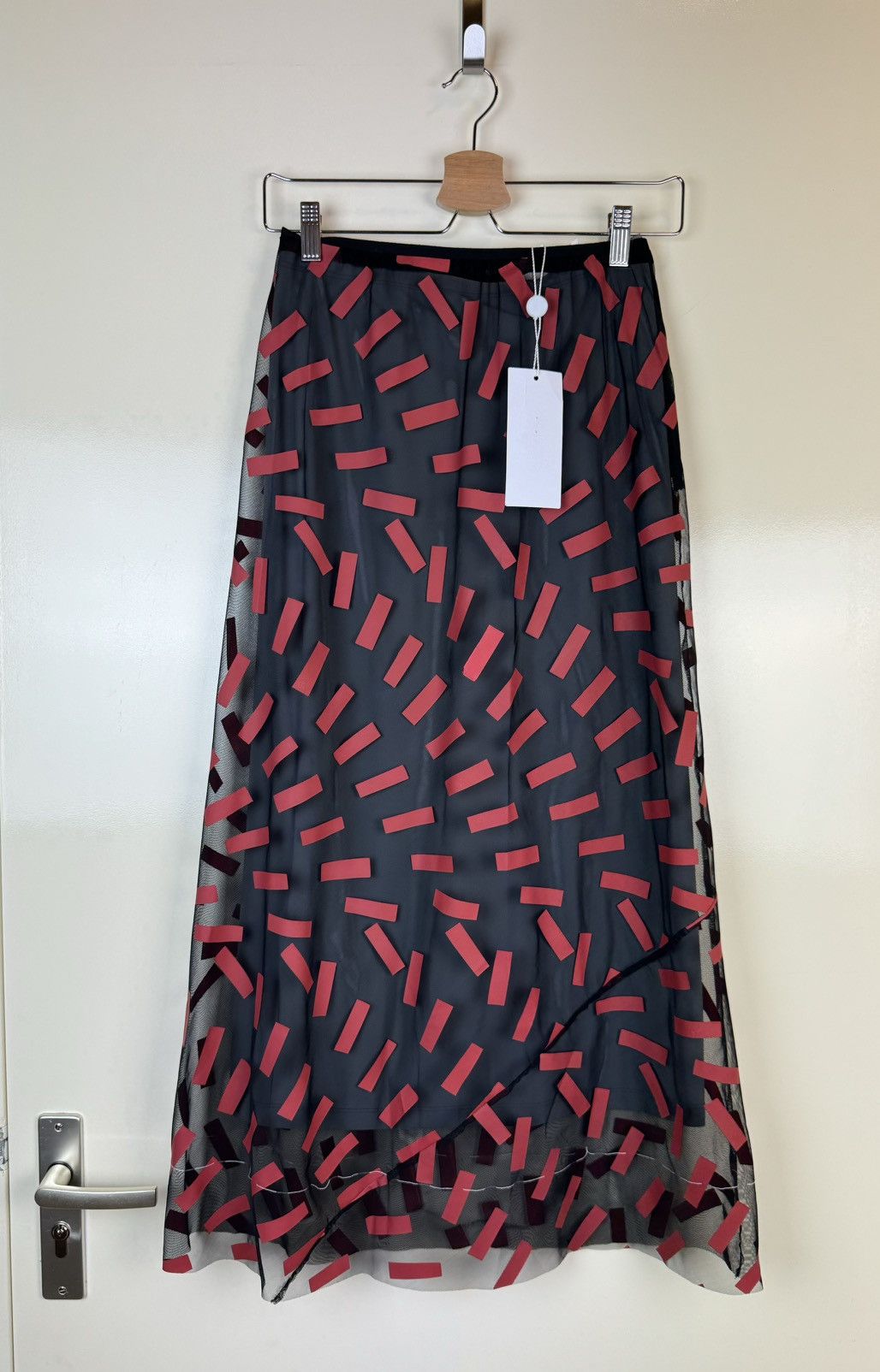 Maison Margiela Maison Margiela tulle mesh tape skirt midi layered rundholz Size 26" / US 2 / IT 38 - 1 Thumbnail